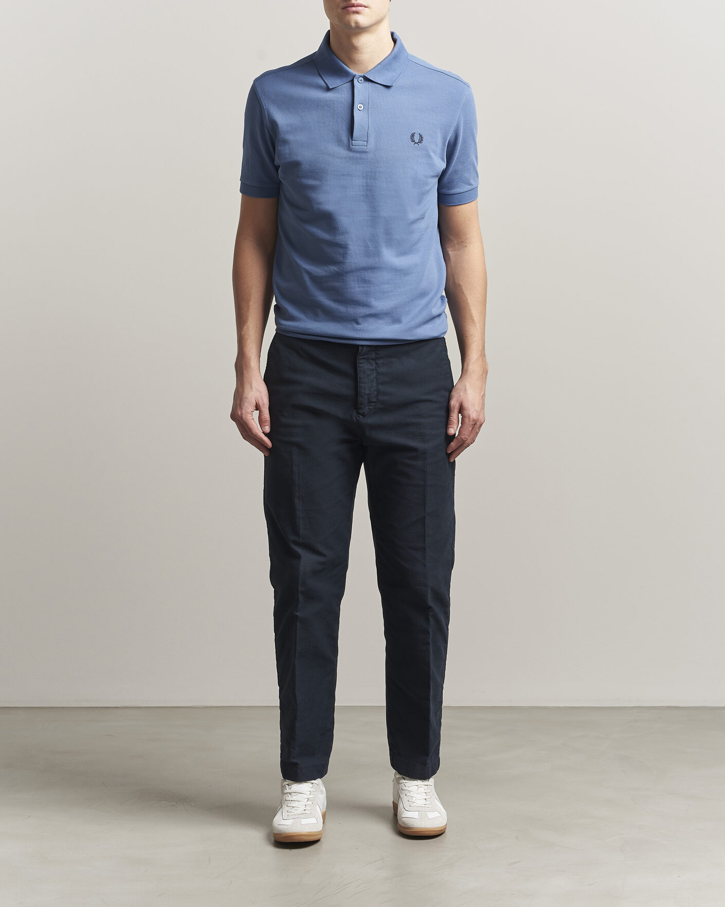 Men | Polo Shirts | Fred Perry | Plain Polo Ace Blue