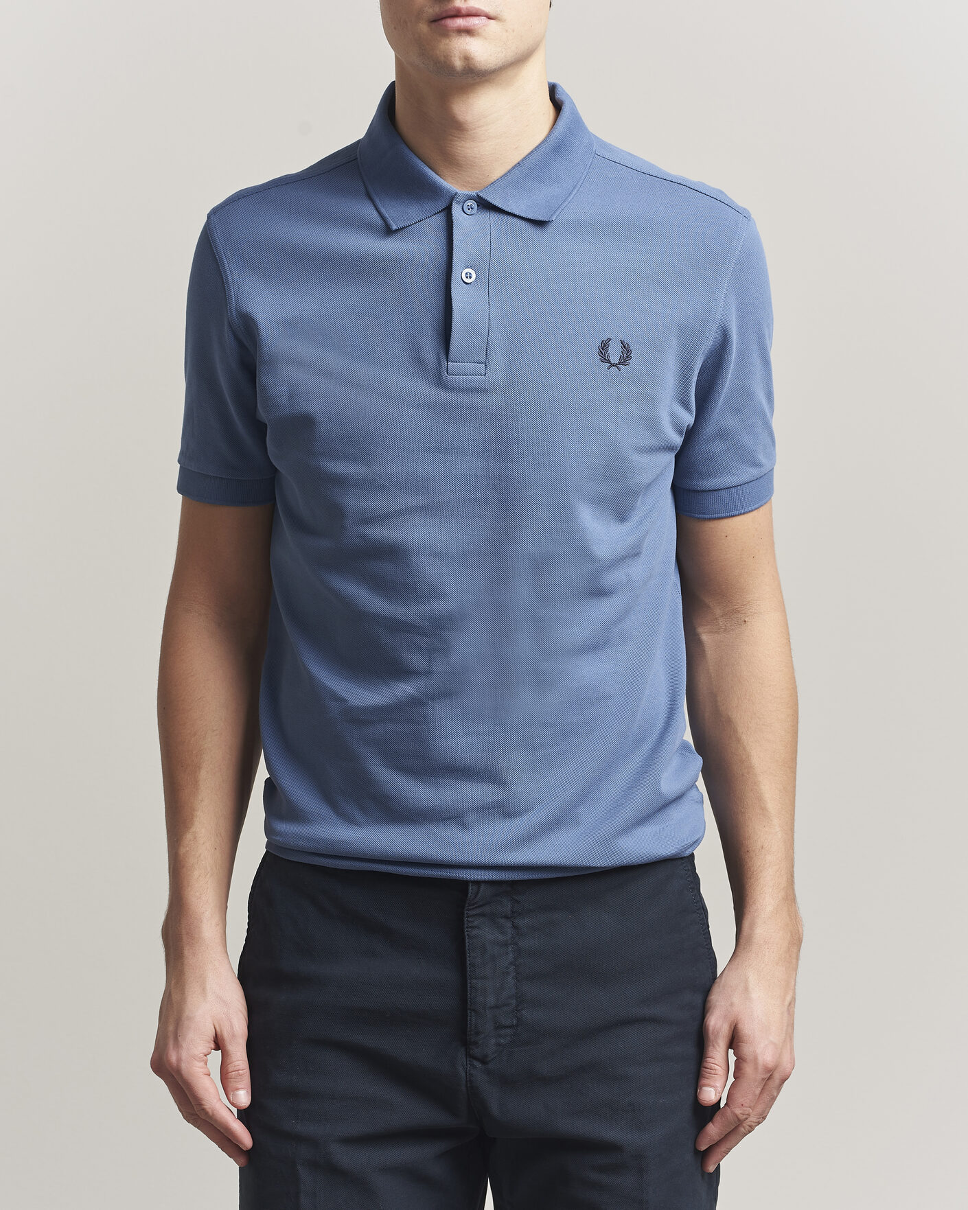 Men | Polo Shirts | Fred Perry | Plain Polo Ace Blue