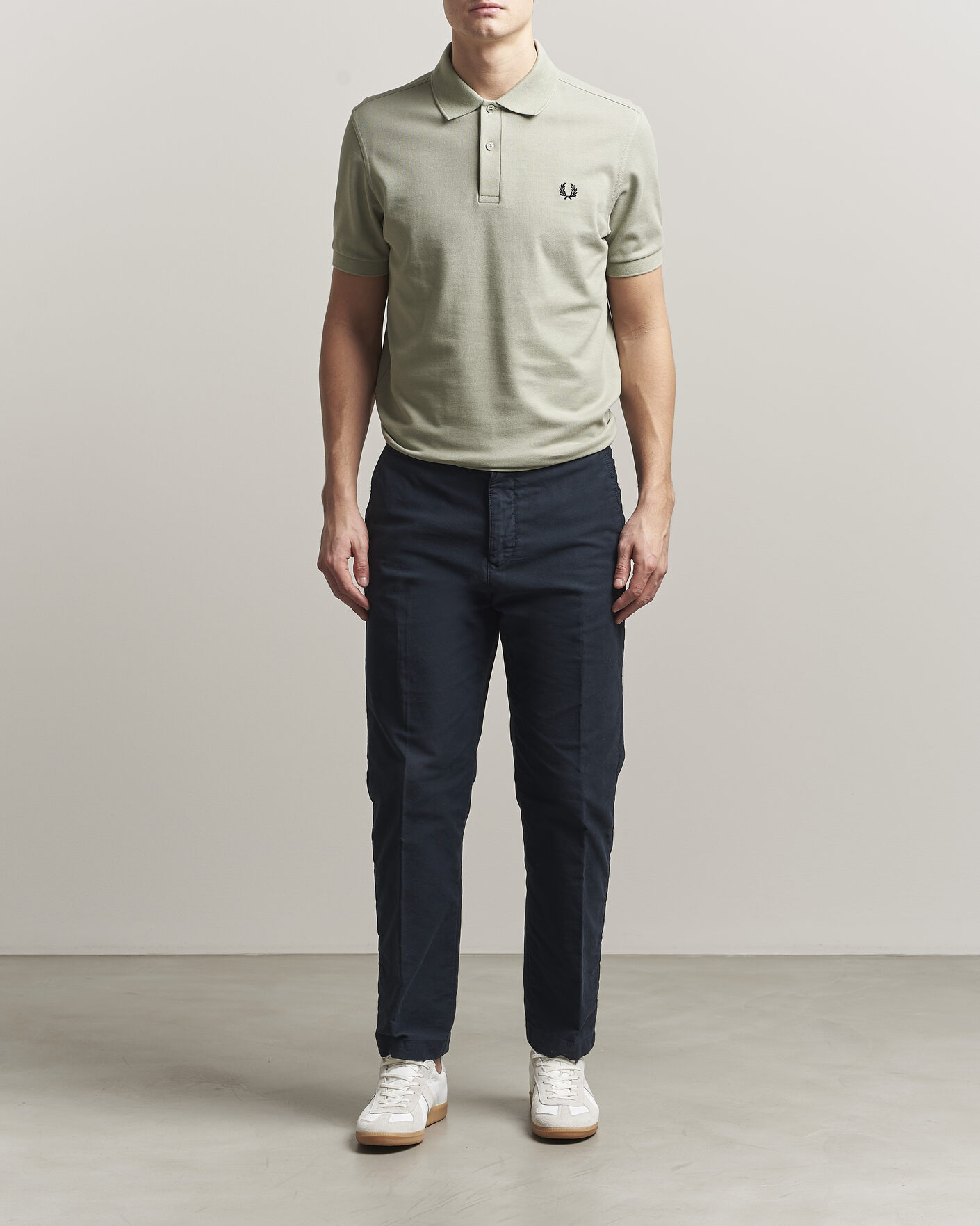 Men | Polo Shirts | Fred Perry | Plain Polo Seagrass Green