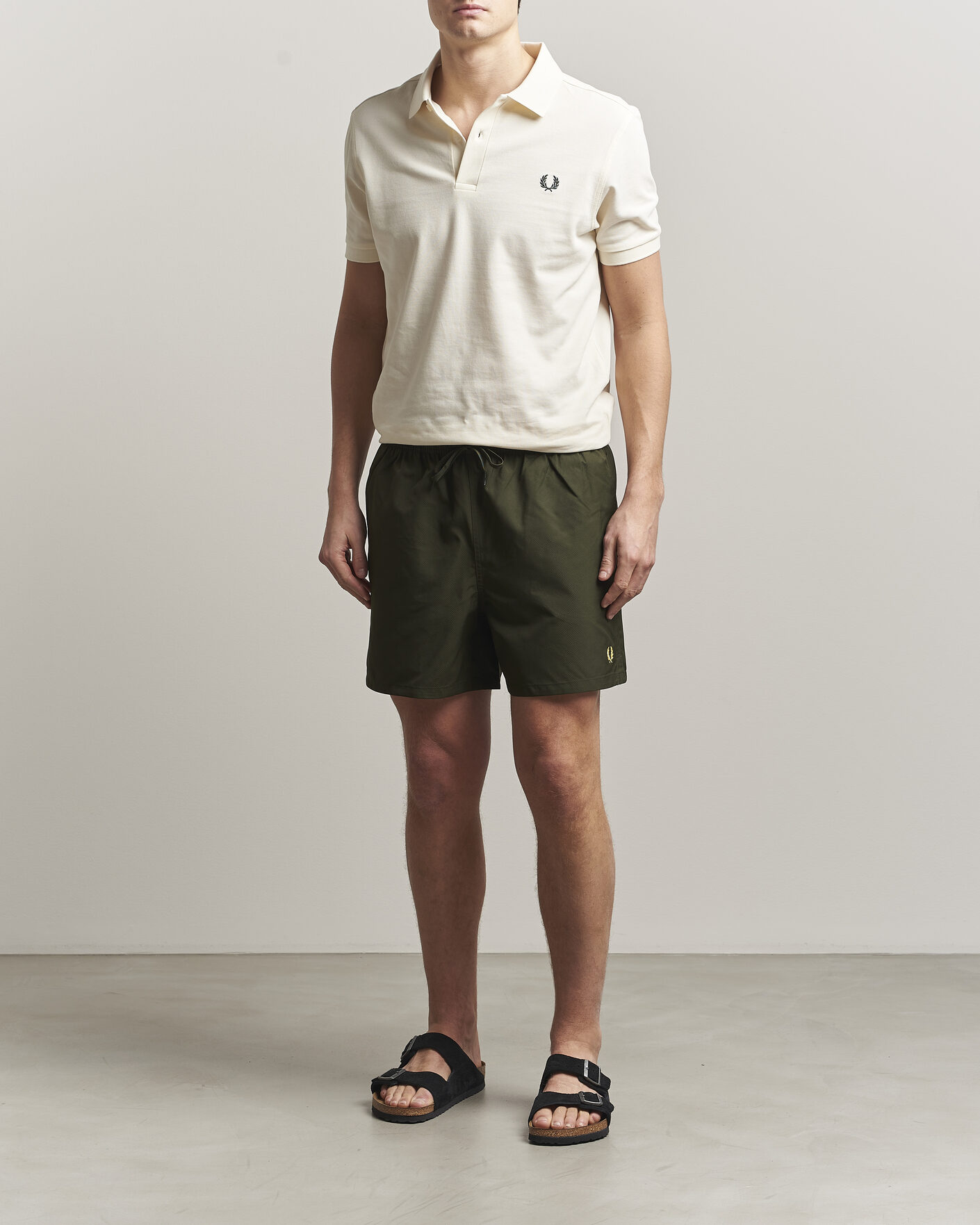Men | Swimwear | Fred Perry | Classic Swimshorts Hunting Green