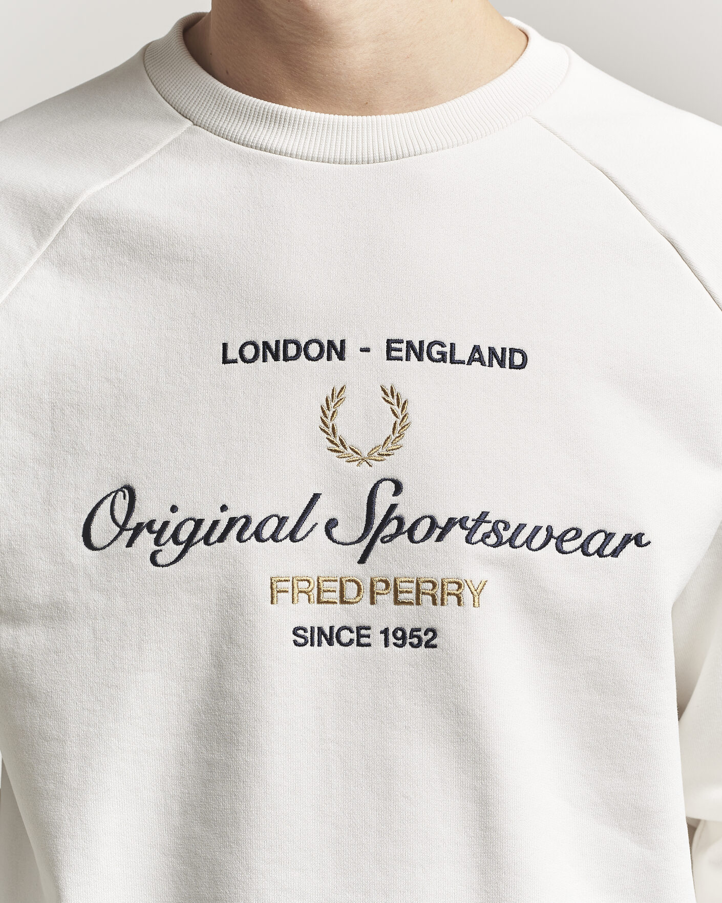 Men | Sweaters & Knitwear | Fred Perry | Original Sportswear Sweatshirt Snow White