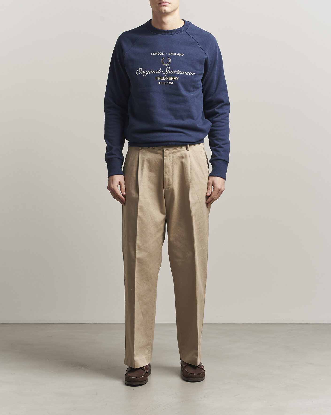 Men | Sweaters & Knitwear | Fred Perry | Original Sportswear Sweatshirt Tennis Blue