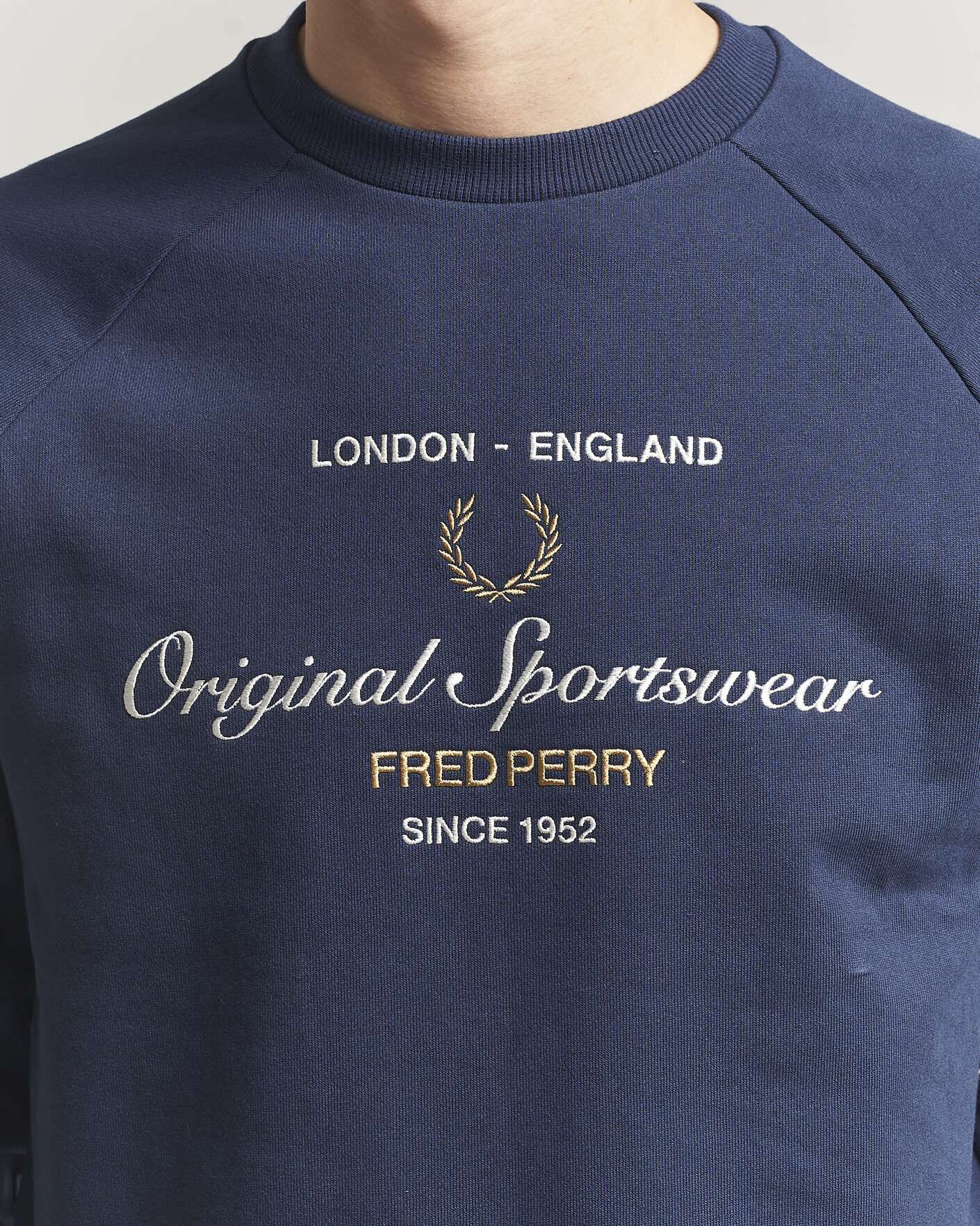 Fred Perry Original Sportswear Sweatshirt Tennis Blue at