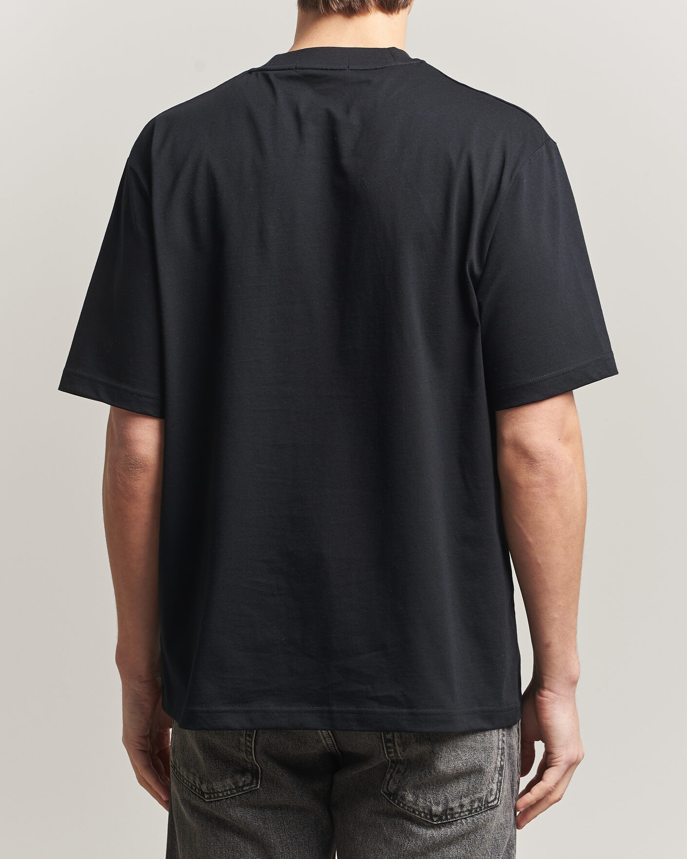Men | T-Shirts | Fred Perry | Embroidered Paneled T-Shirt Black