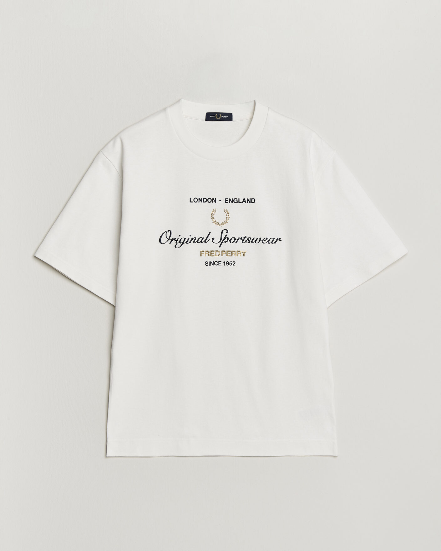 Men | T-Shirts | Fred Perry | Original Sportswear T-Shirt Snow White