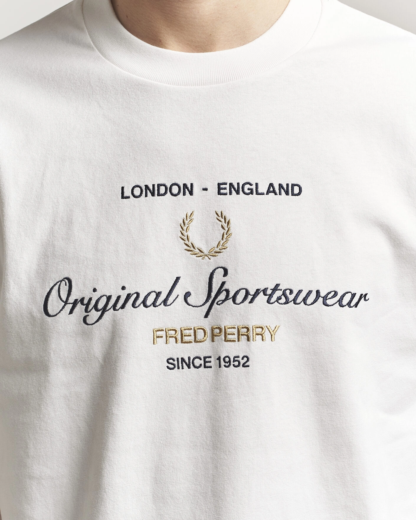 Men | T-Shirts | Fred Perry | Original Sportswear T-Shirt Snow White