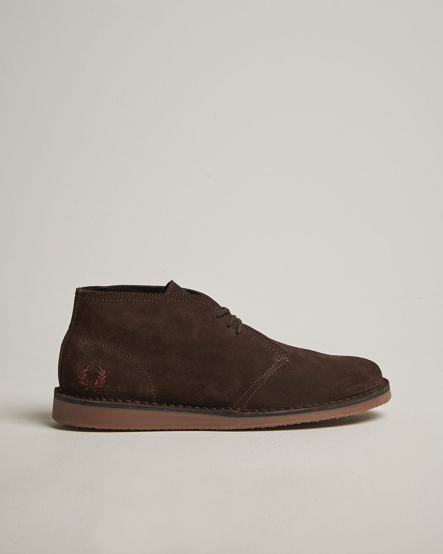 Men | Boots | Fred Perry | Hawley Suede Chukka Boot Burnt Tobacco