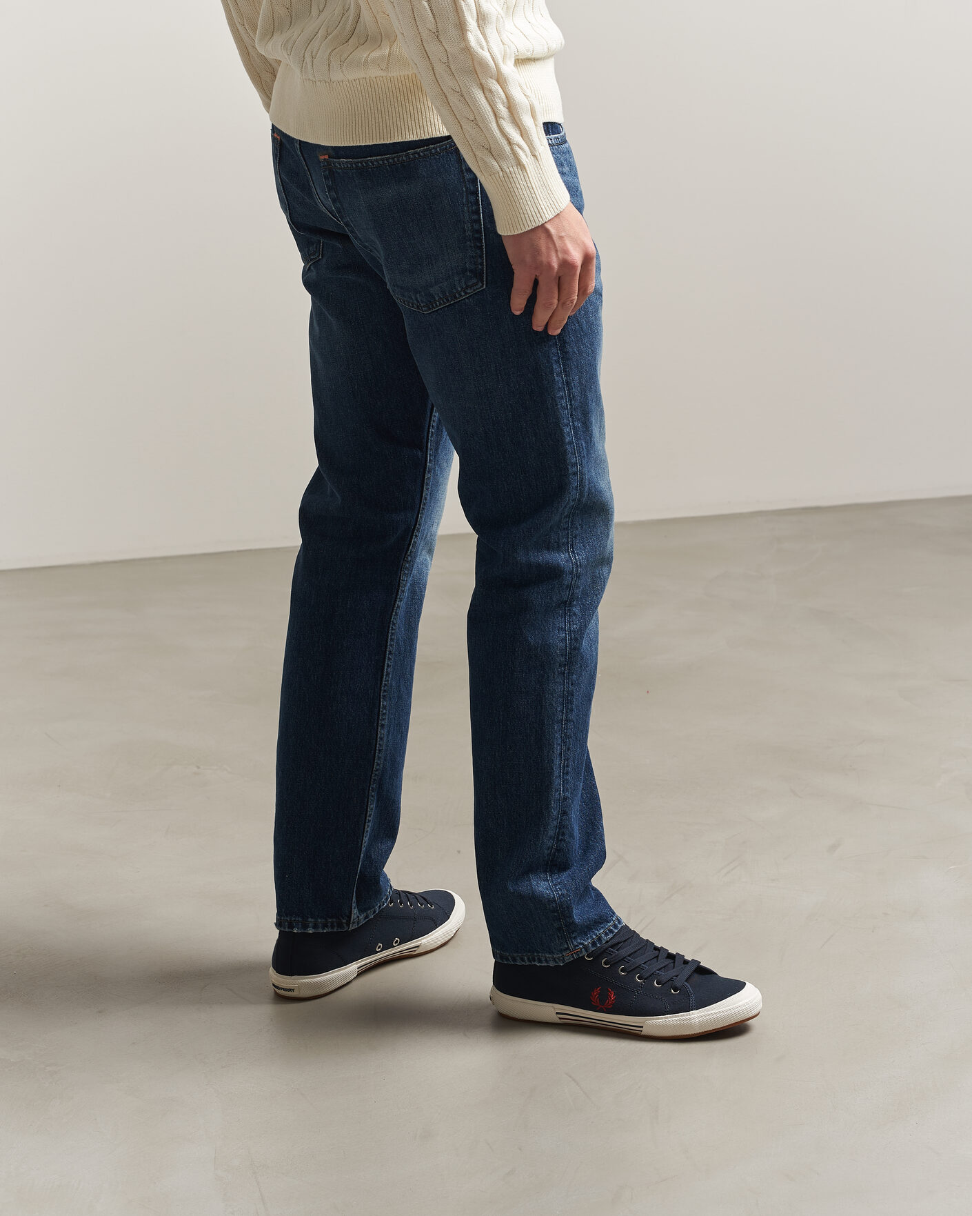 Men | Sneakers | Fred Perry | B708 Vintage Tennis Sneaker Navy