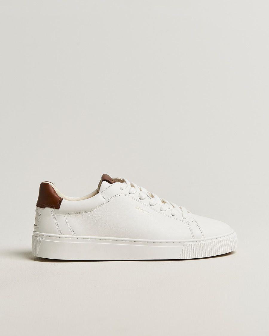 Men | Sneakers | Gant | Mc Julien Leather Sneaker White/Dark Tan