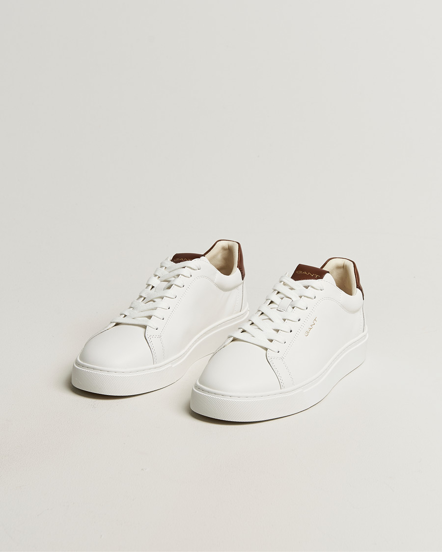 Men | Sneakers | Gant | Mc Julien Leather Sneaker White/Dark Tan