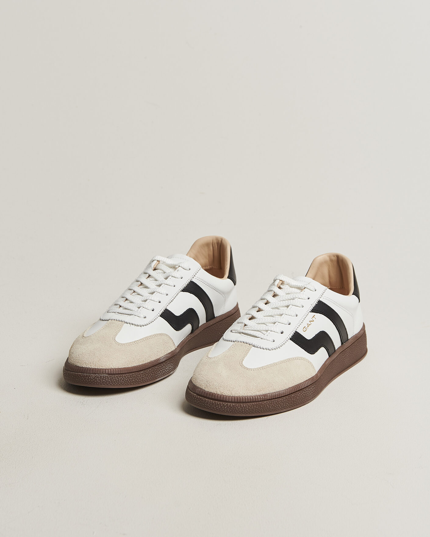 Men | Sneakers | Gant | Cuzmo Leather/Suede Sneaker White/Black