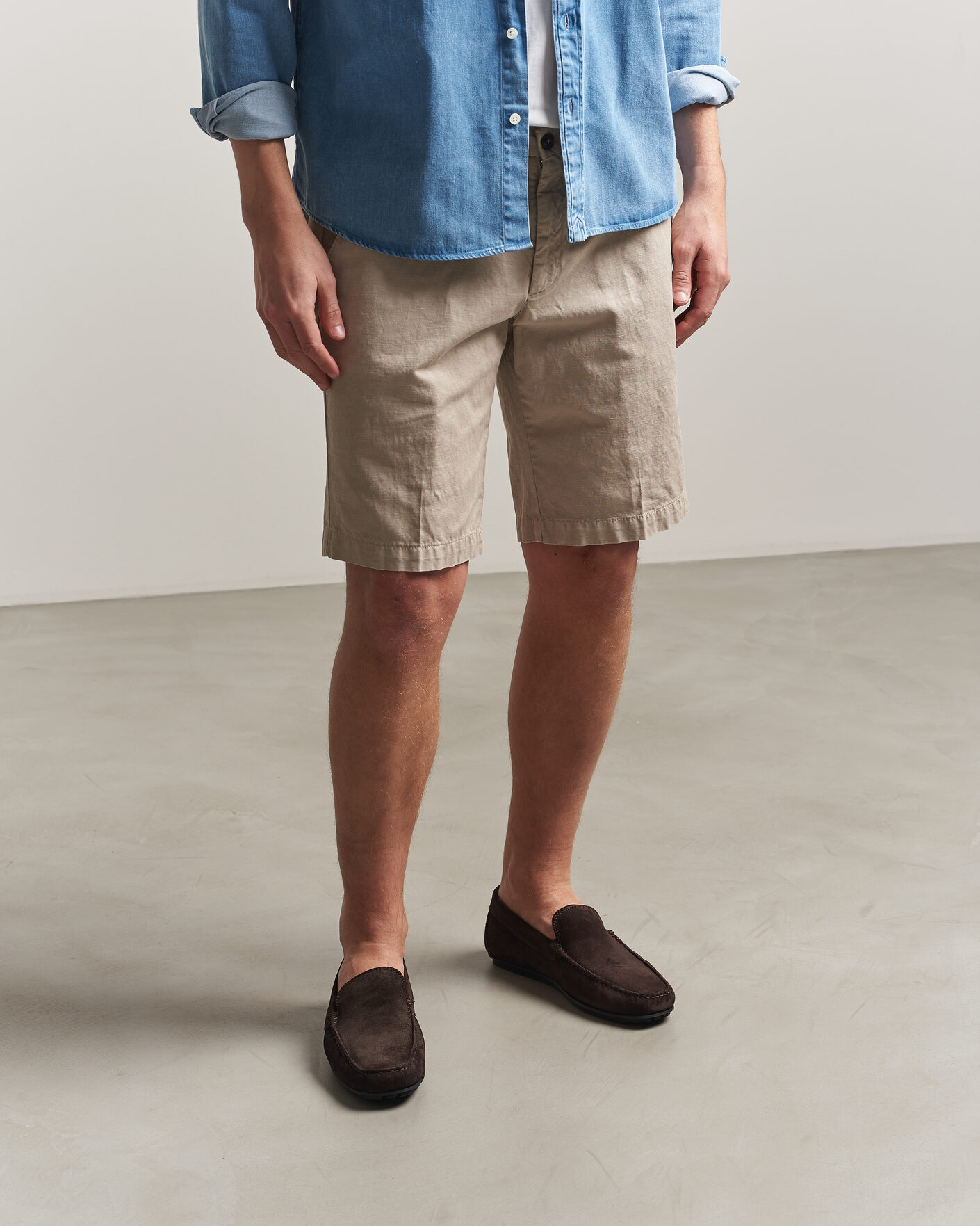 Men | Moccasins | Gant | Wilmon Suede Car Shoe Dark Brown