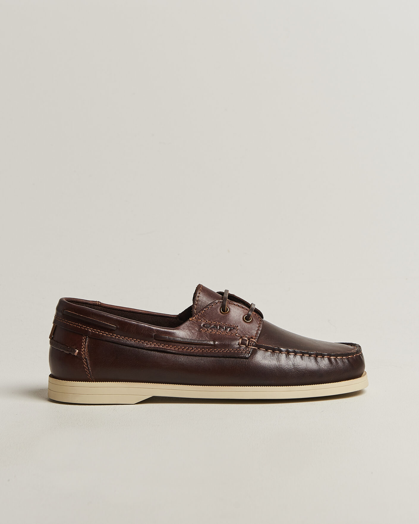 Men | Boat Shoes | Gant | Yardport Leather Boat Shoe Brown