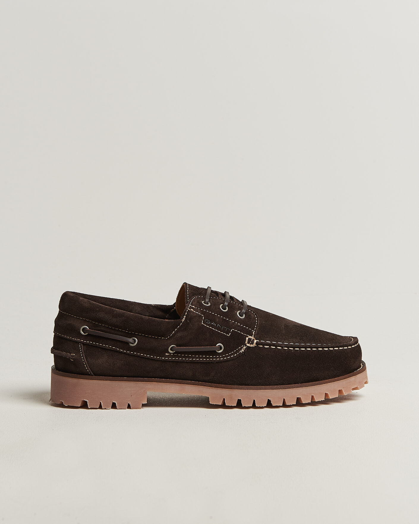 Men | Boat Shoes | GANT | Tratton Suede Boat Shoe Dark Brown