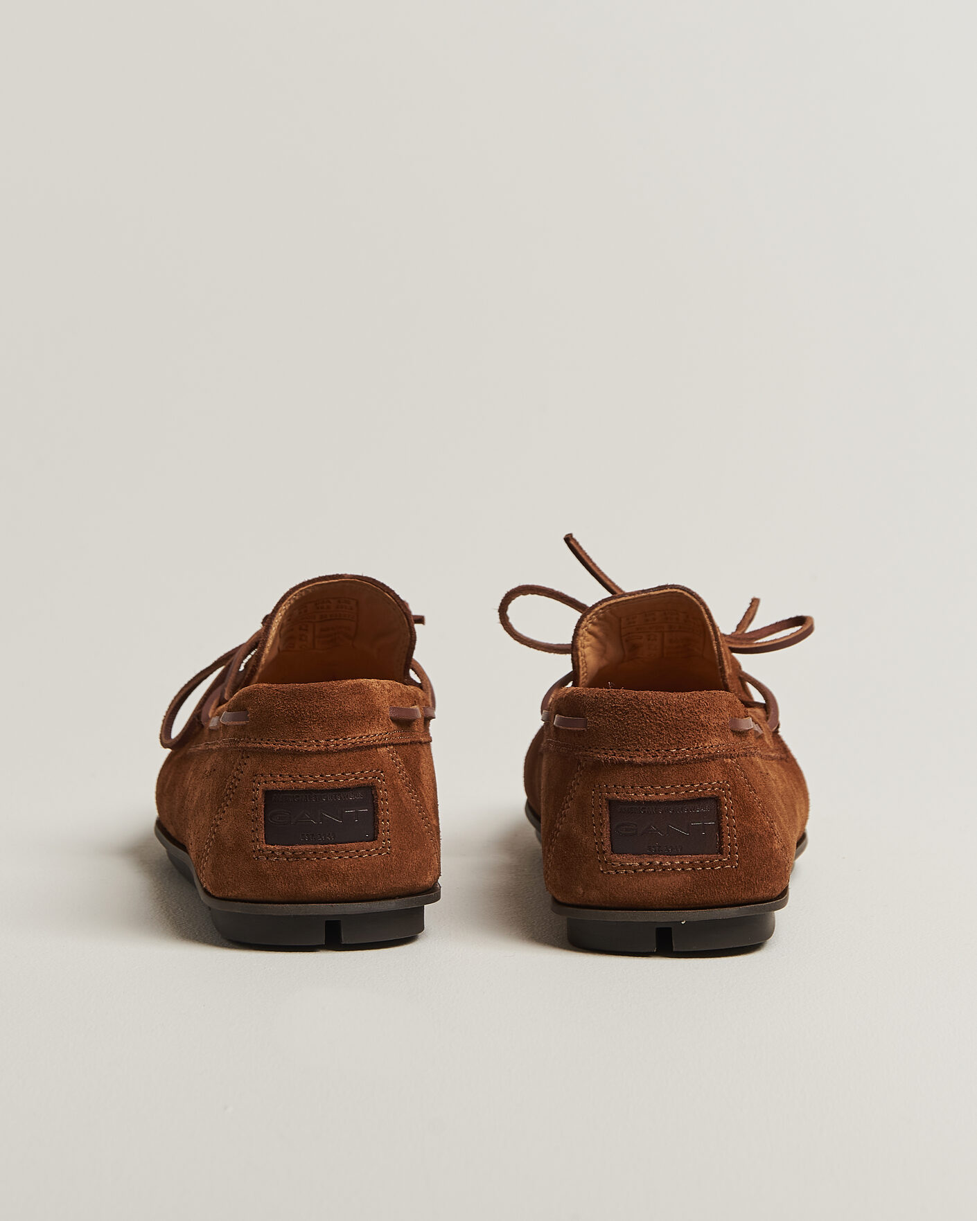 Men | Moccasins | Gant | Wilmon Laced Suede Car Shoe Cognac