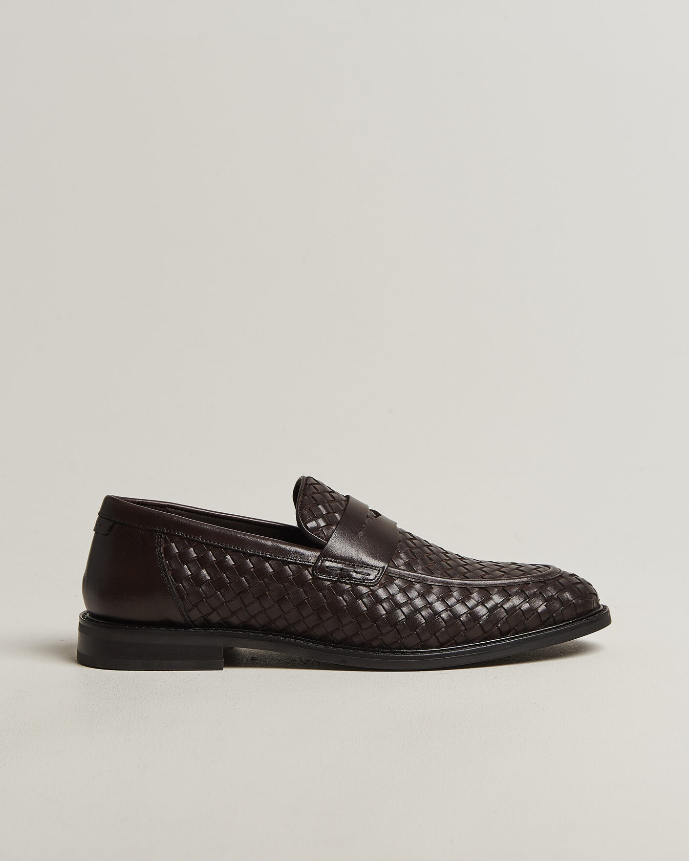 Men | Loafers | GANT | Lozham Braided Leather Loafer Dark Brown