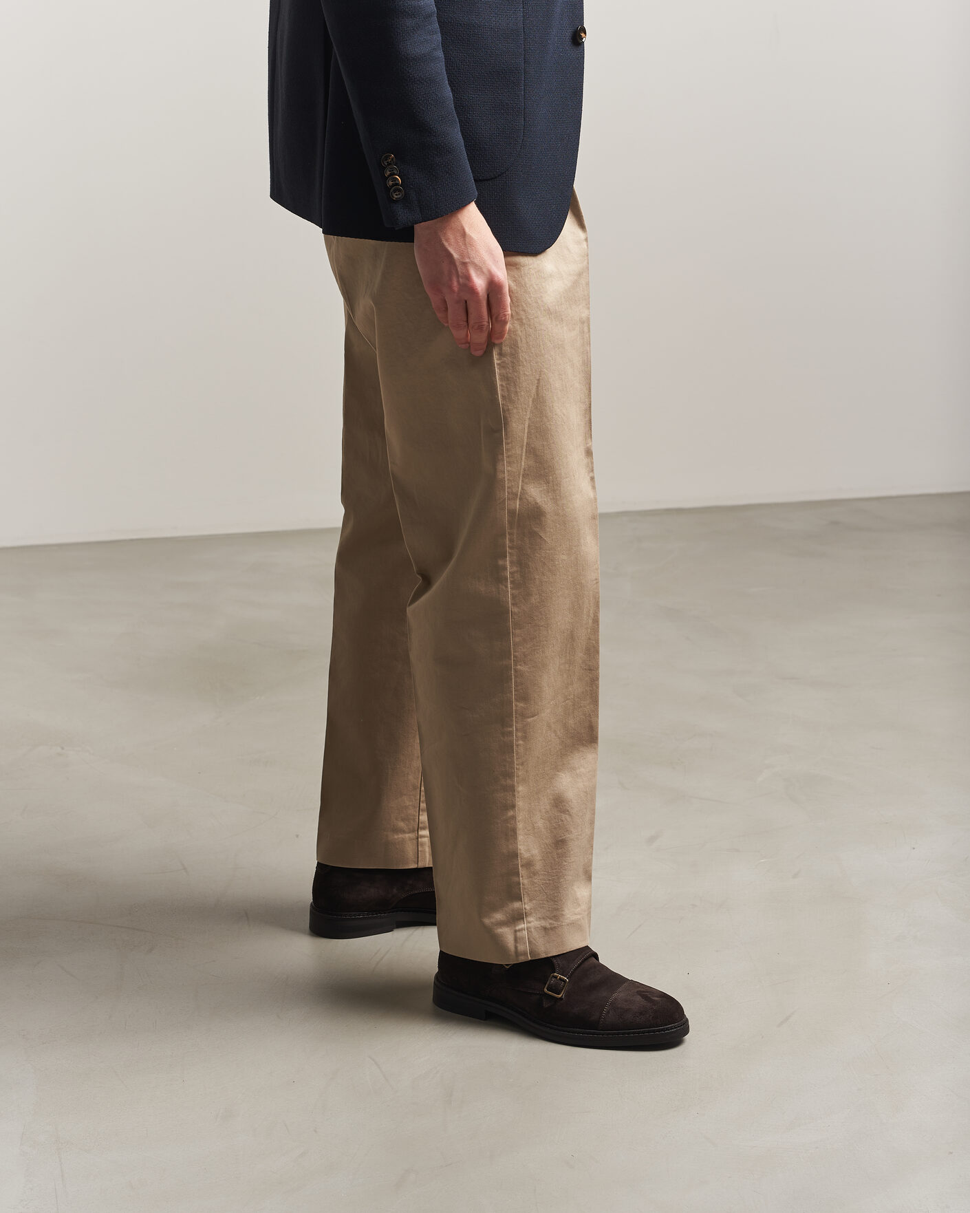 Men | Monk Strap Shoes | GANT | Bidford Suede Double Monkstrap Dark Brown