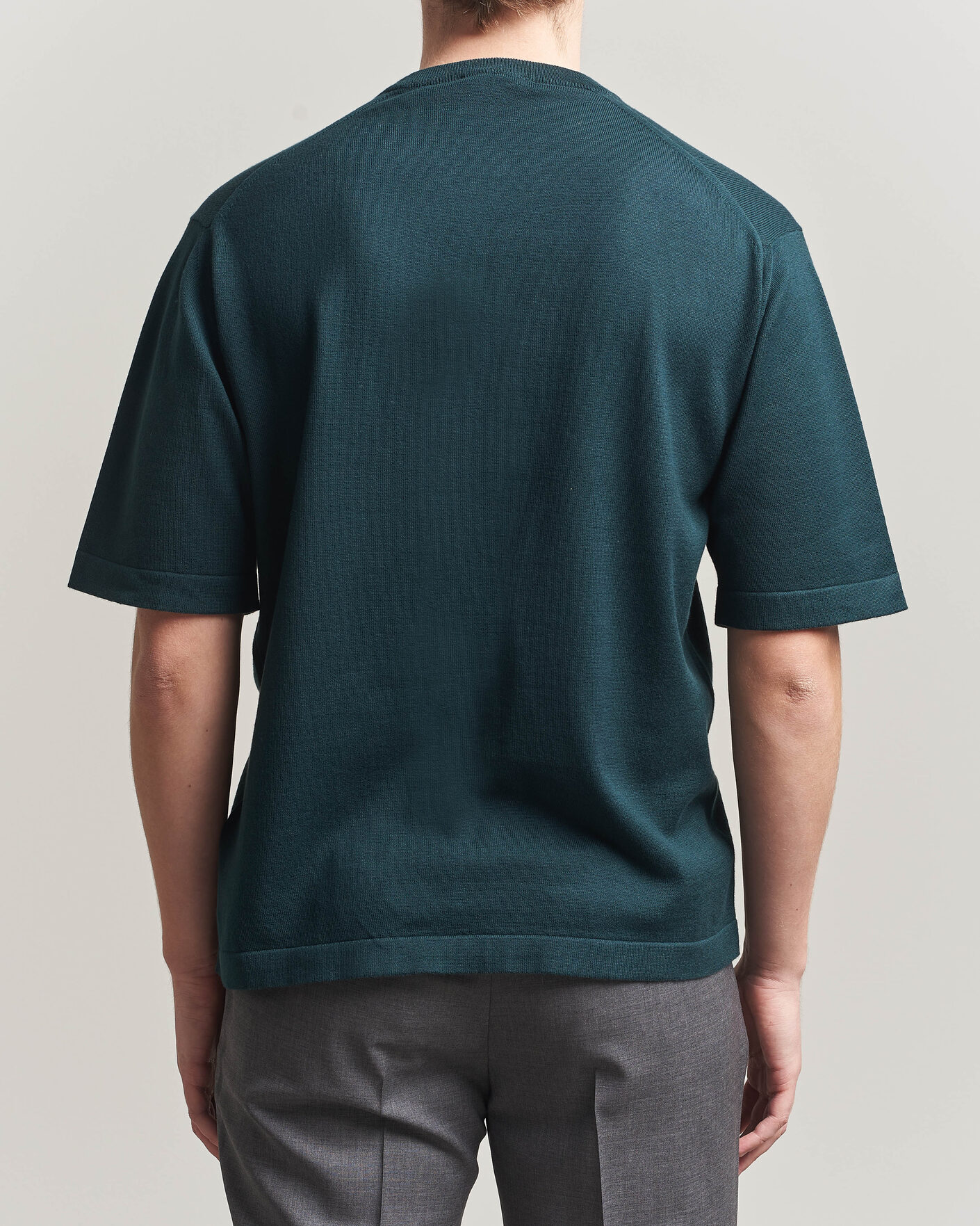 John Smedley Tindall Sea Island Cotton T-Shirt Rainforest at