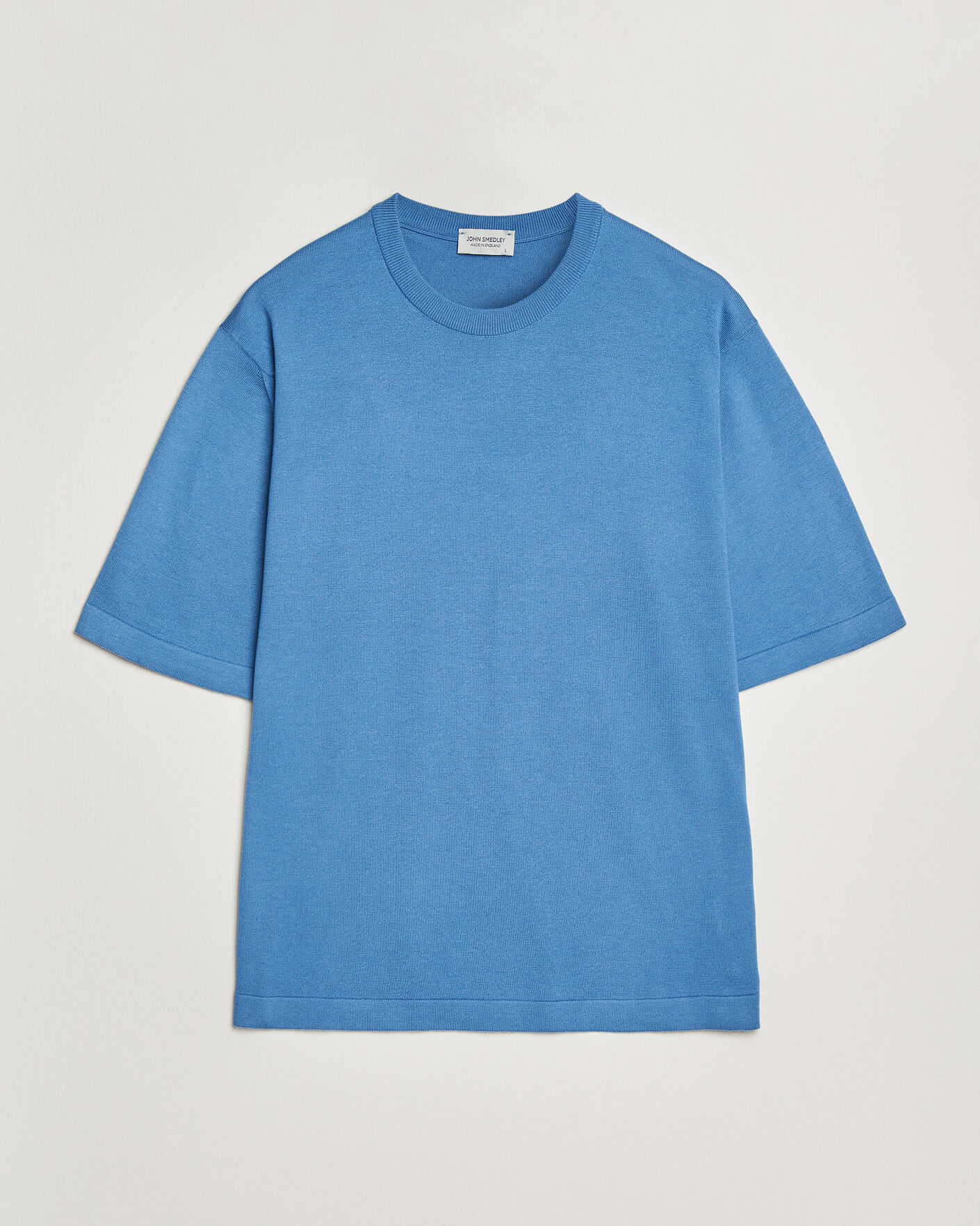 Men | T-Shirts | John Smedley | Tindall Sea Island Cotton T-Shirt Skye Blue