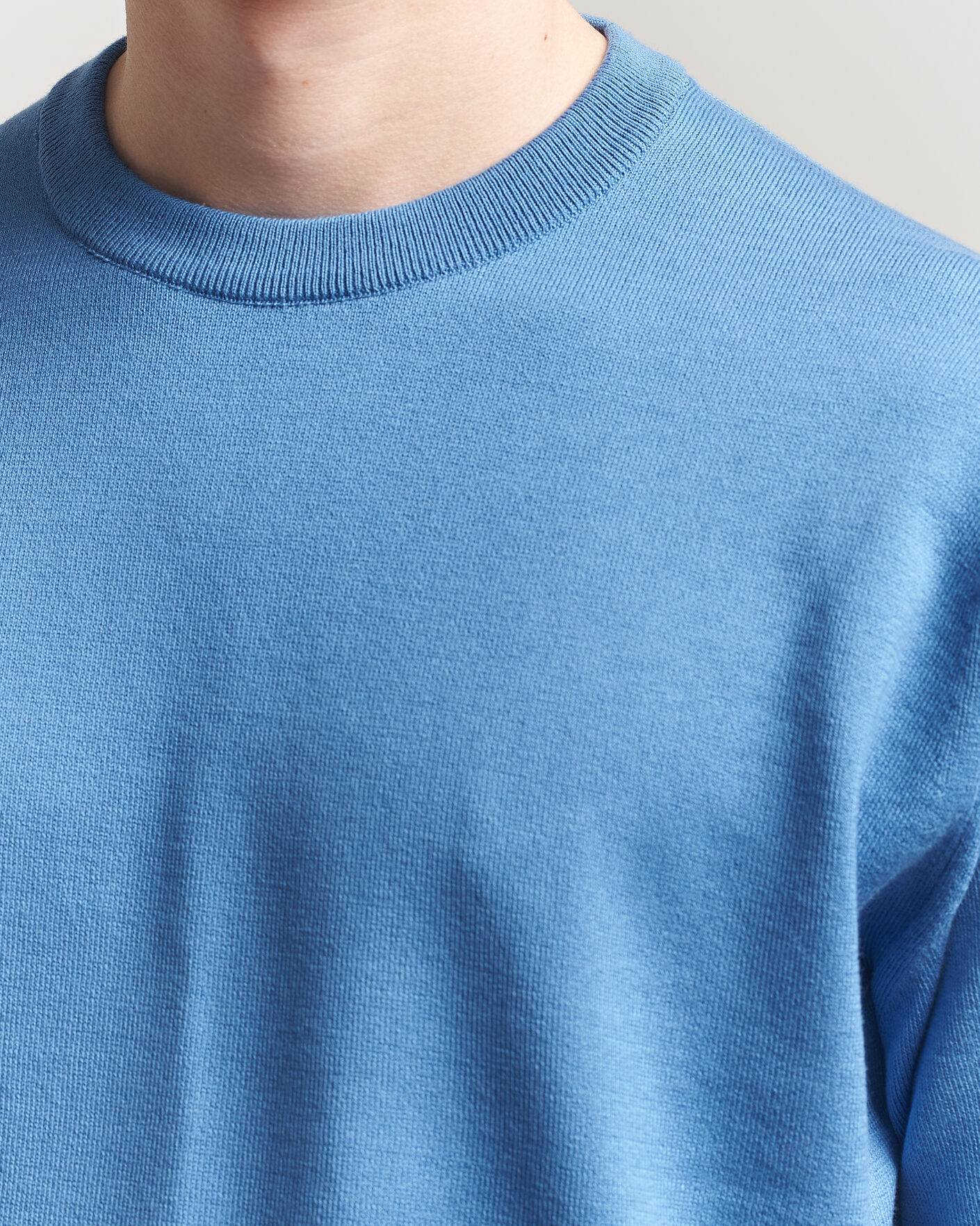 Men | T-Shirts | John Smedley | Tindall Sea Island Cotton T-Shirt Skye Blue