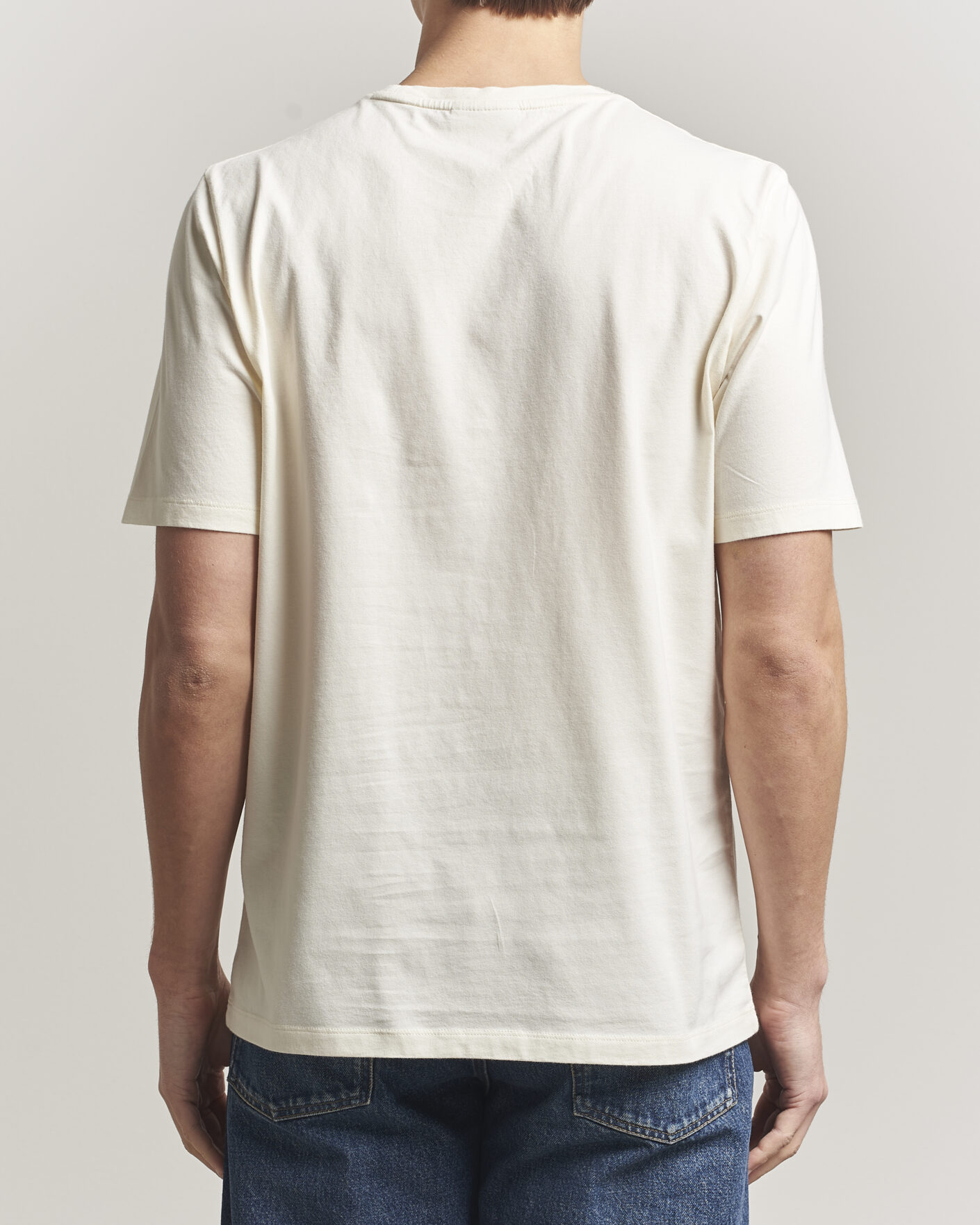 Maison Kitsuné Fox Head T-Shirt Noble Beige at CareOfCarl.com