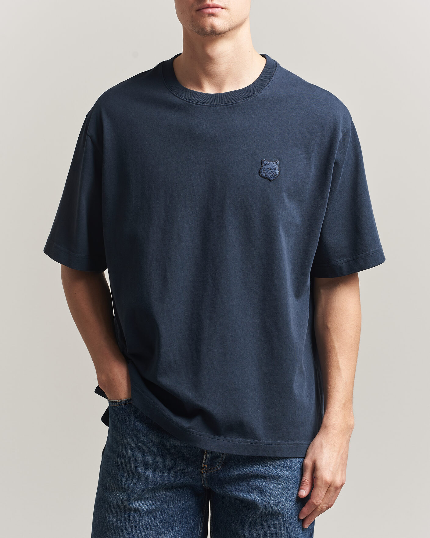 A.P.C. Rue Madame T-Shirt Dark Navy/Ecru at CareOfCarl.com