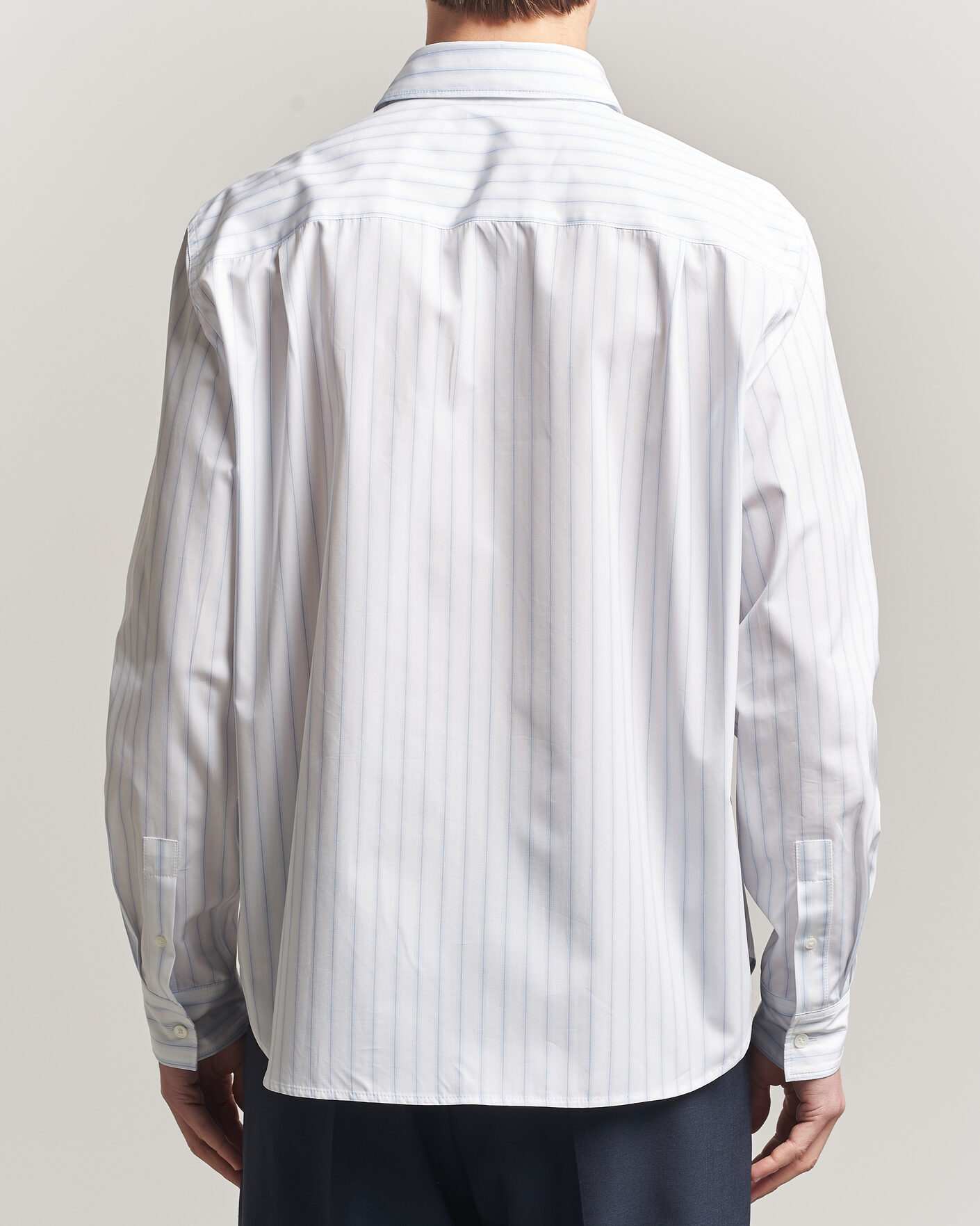 Men | Shirts | Maison Kitsuné | Casual Striped Shirt Blue/White
