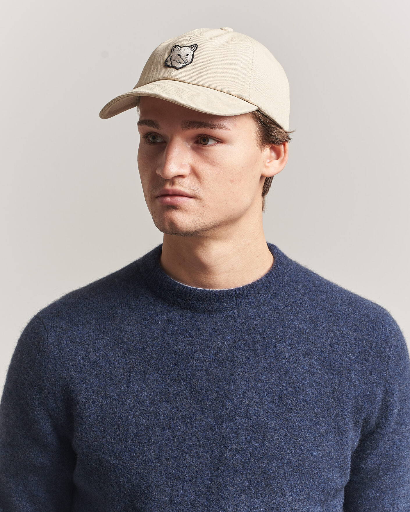 Men | Hats & Caps | Maison Kitsuné | Tonal Fox Head Cap Tea Leaf