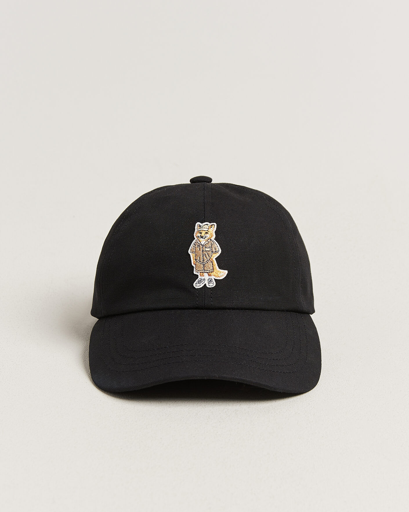 Men | Hats & Caps | Maison Kitsuné | Dressed Fox Cap Black