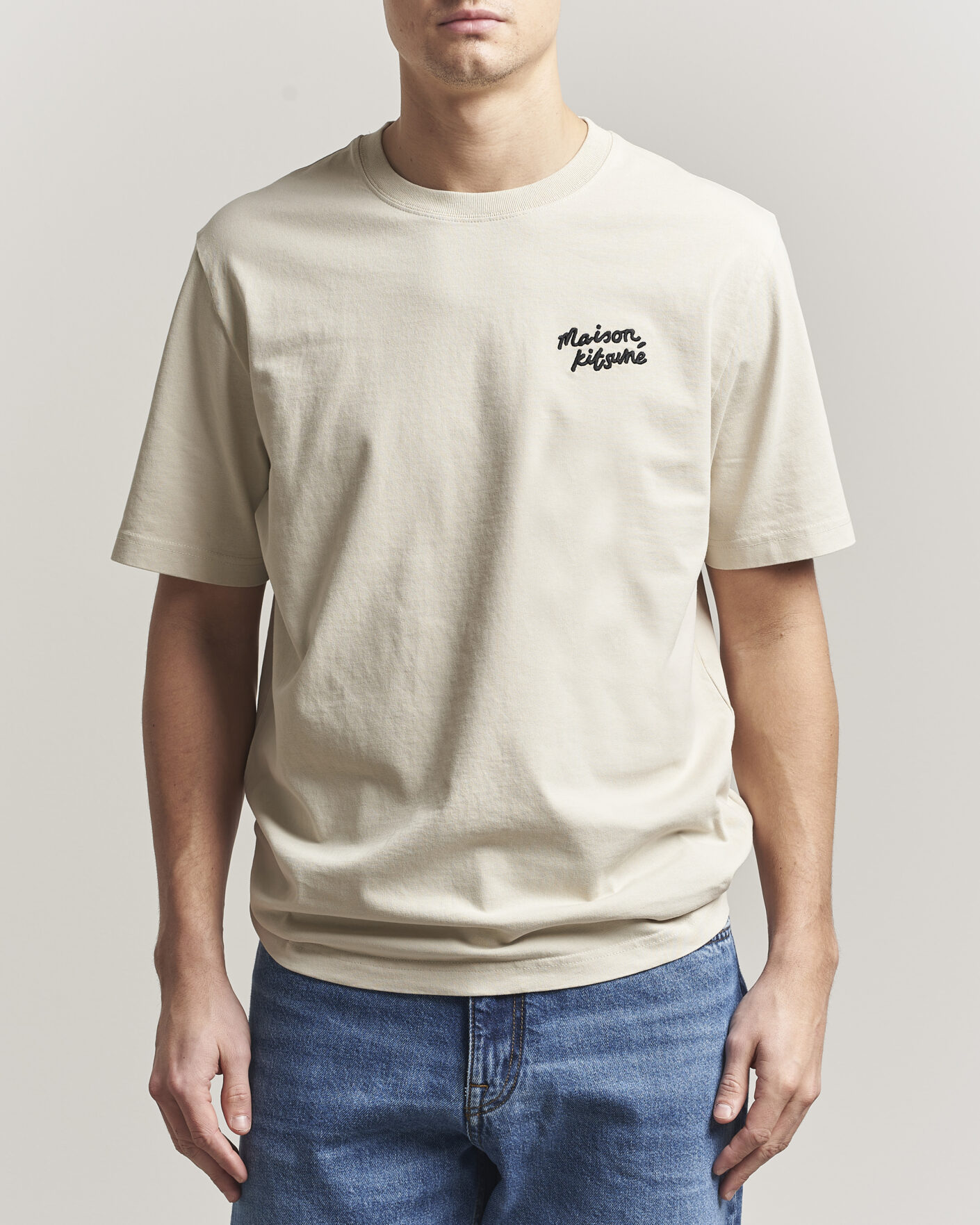 Men | T-Shirts | Maison Kitsuné | Handwriting T-Shirt Pelican