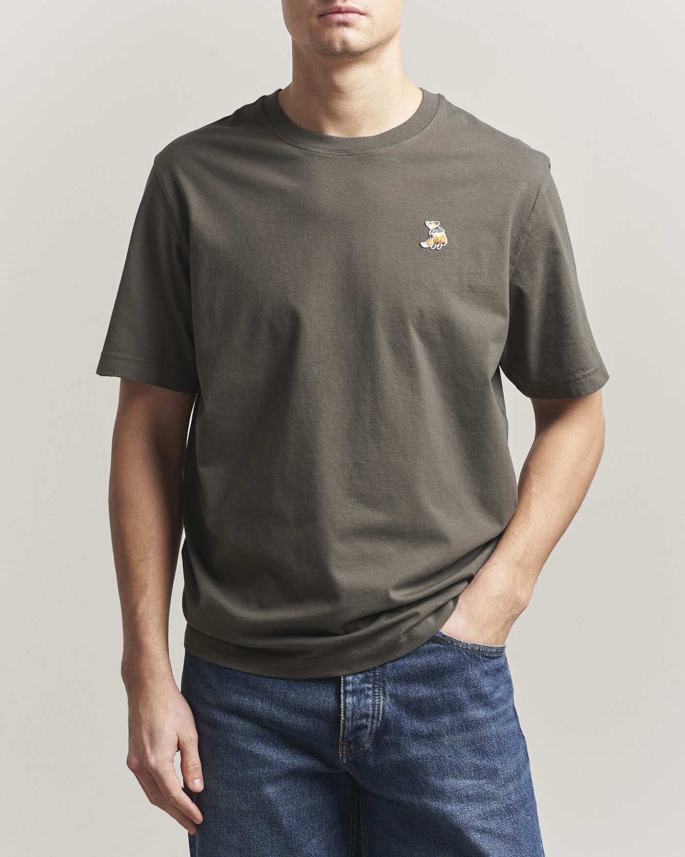 Men | T-Shirts | Maison Kitsuné | Dreaming Fox T-Shirt Beluga