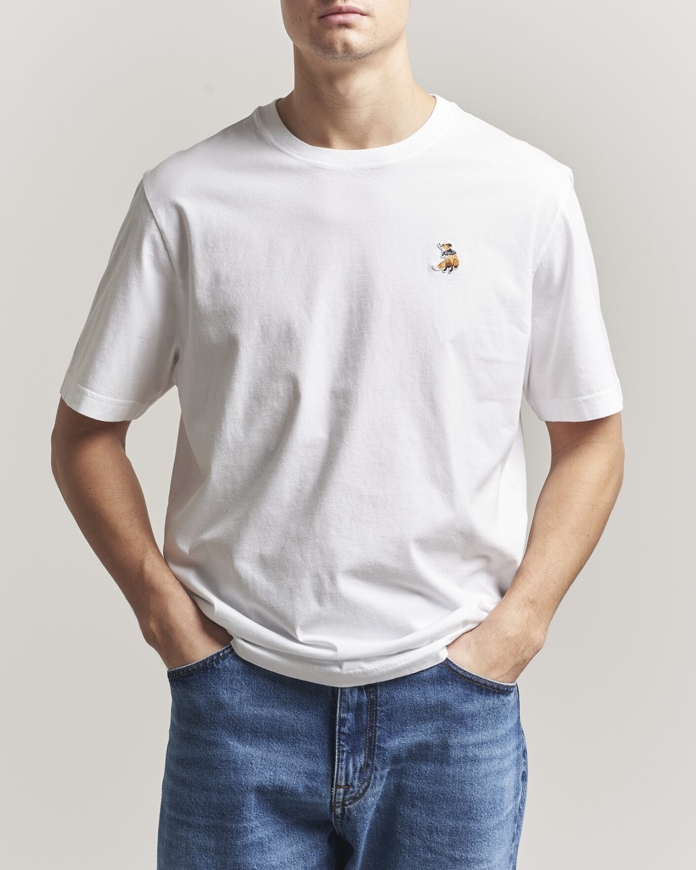 Men | T-Shirts | Maison Kitsuné | Dreaming Fox T-Shirt White