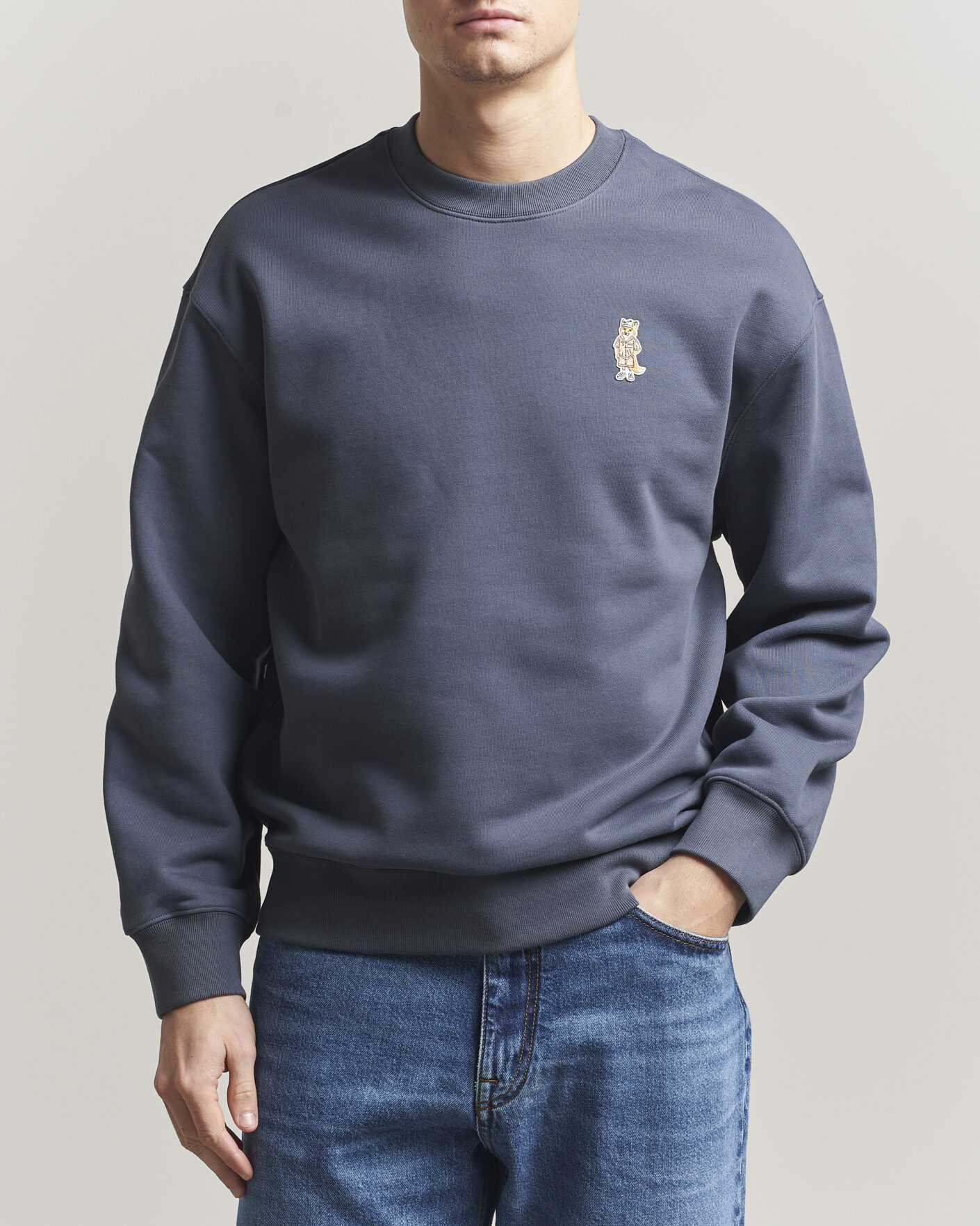 MAISON KITSUNÉ ネイビー スイングトップ オーバーサイズ アウトレット 