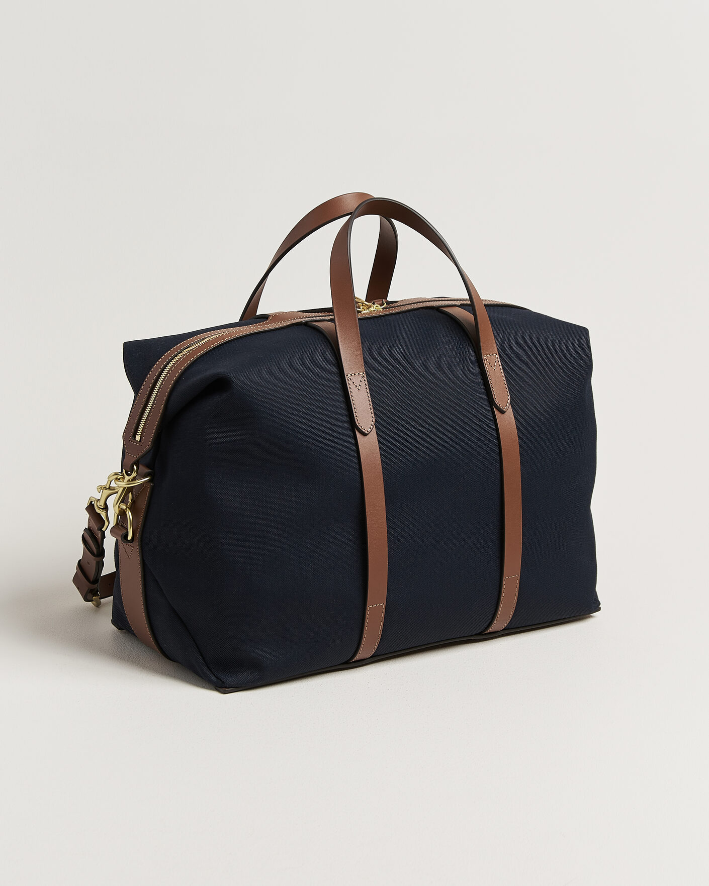 Men | Bags | Mismo | M/S Avail 48h Nylon Weekendbag Deep Sea Blue/Cuoio