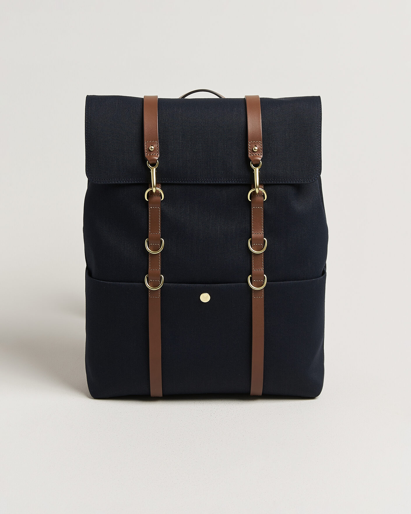 Men | Webshop news | Mismo | M/S Nylon Backpack Deep Sea Blue/Cuoio