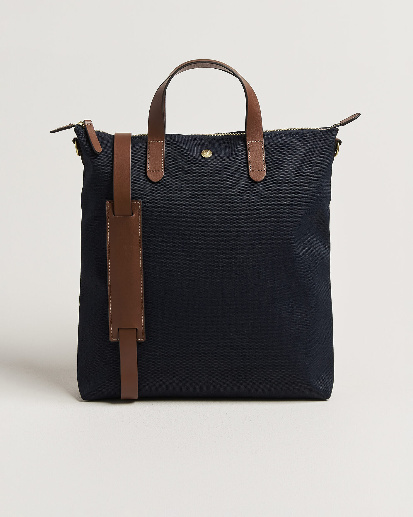 Men | Mismo M/S Canvas Shopper Deep Sea Blue/Cuoio | Mismo | M/S Canvas Shopper Deep Sea Blue/Cuoio