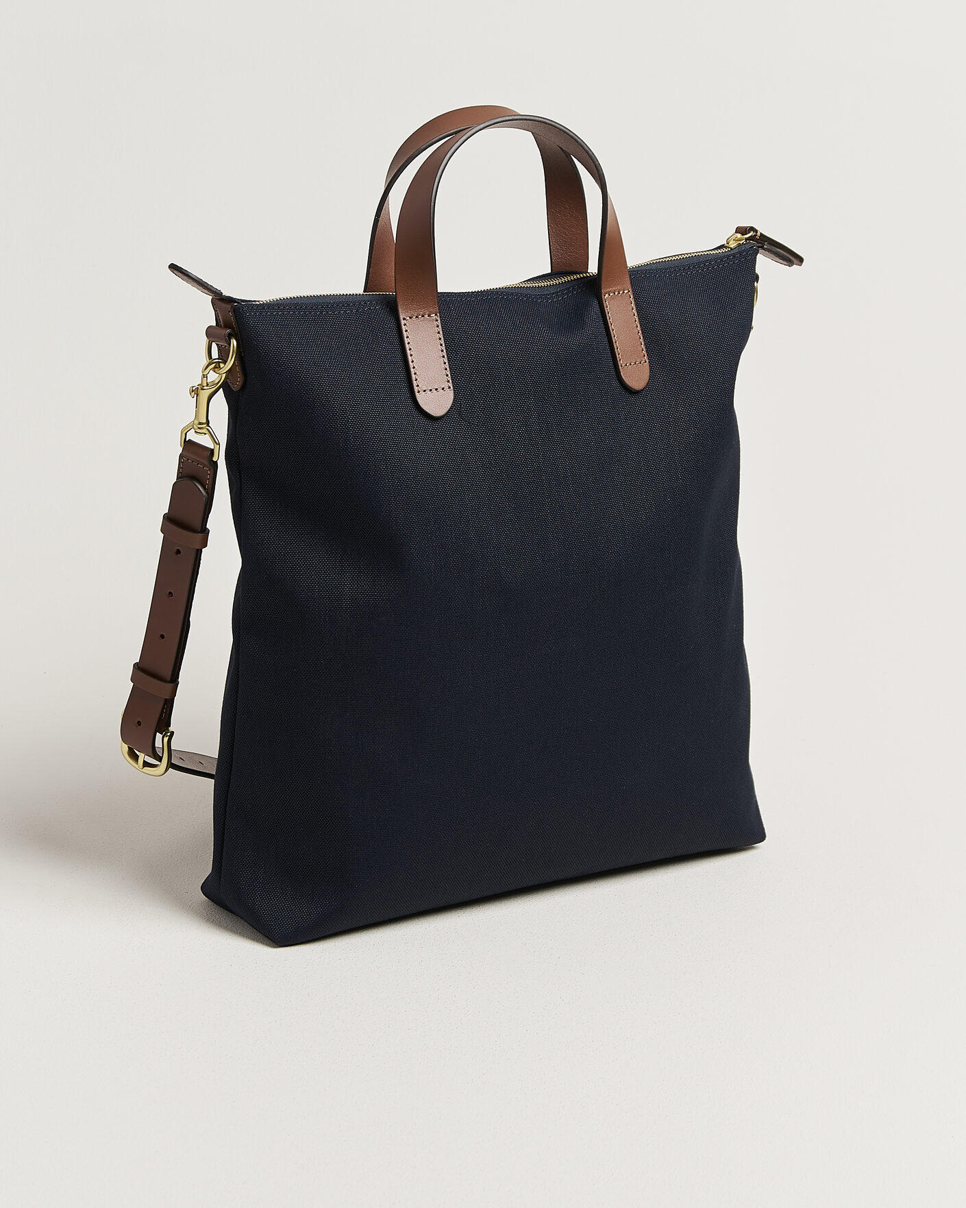 Men | Mismo M/S Canvas Shopper Deep Sea Blue/Cuoio | Mismo | M/S Canvas Shopper Deep Sea Blue/Cuoio