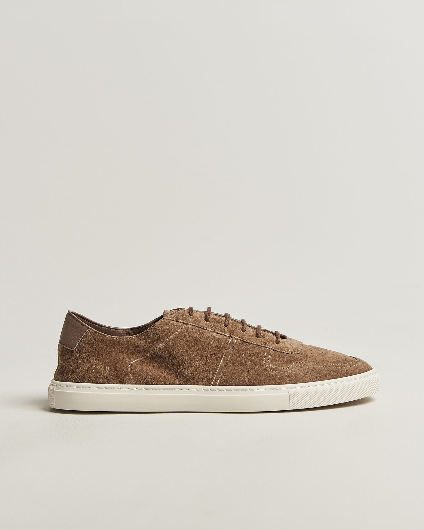 Men | Sneakers | Common Projects | BBall Slim Deconstructed Suede Sneaker Taupe