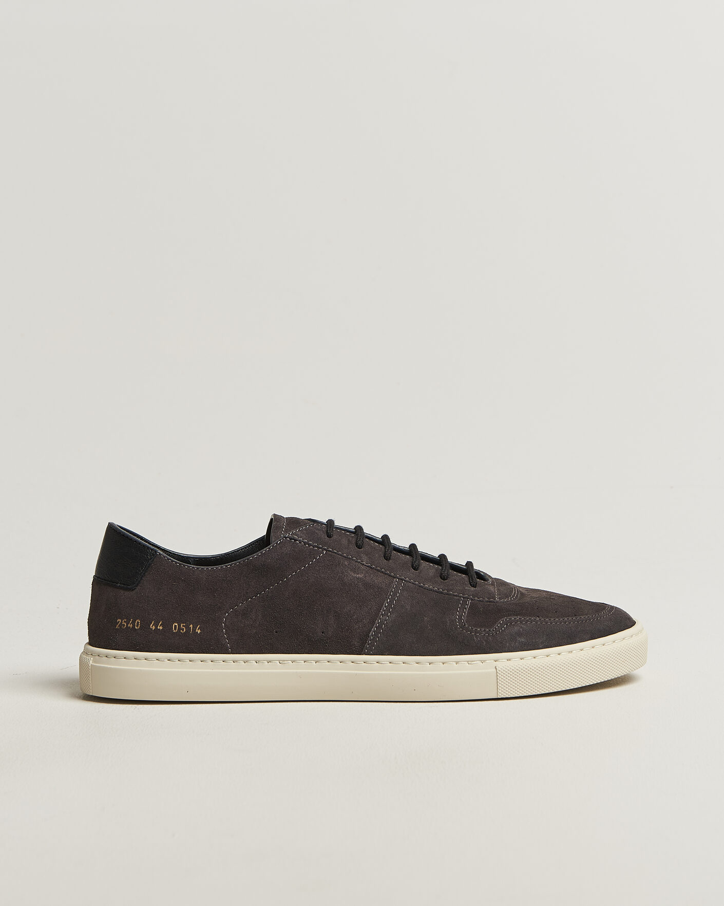 Men | Sneakers | Common Projects | BBall Slim Deconstructed Suede Sneaker Off Black