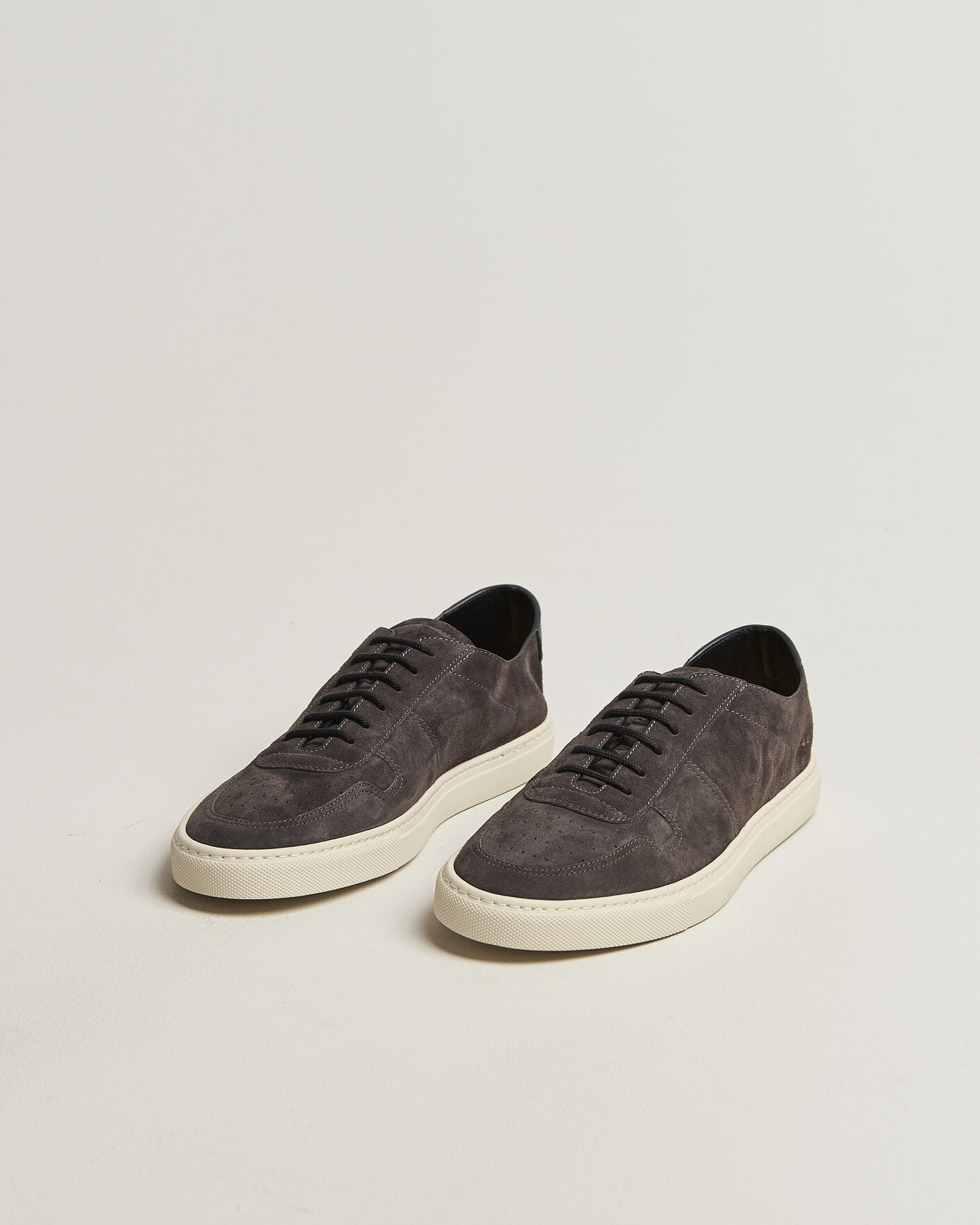 Men | Sneakers | Common Projects | BBall Slim Deconstructed Suede Sneaker Off Black