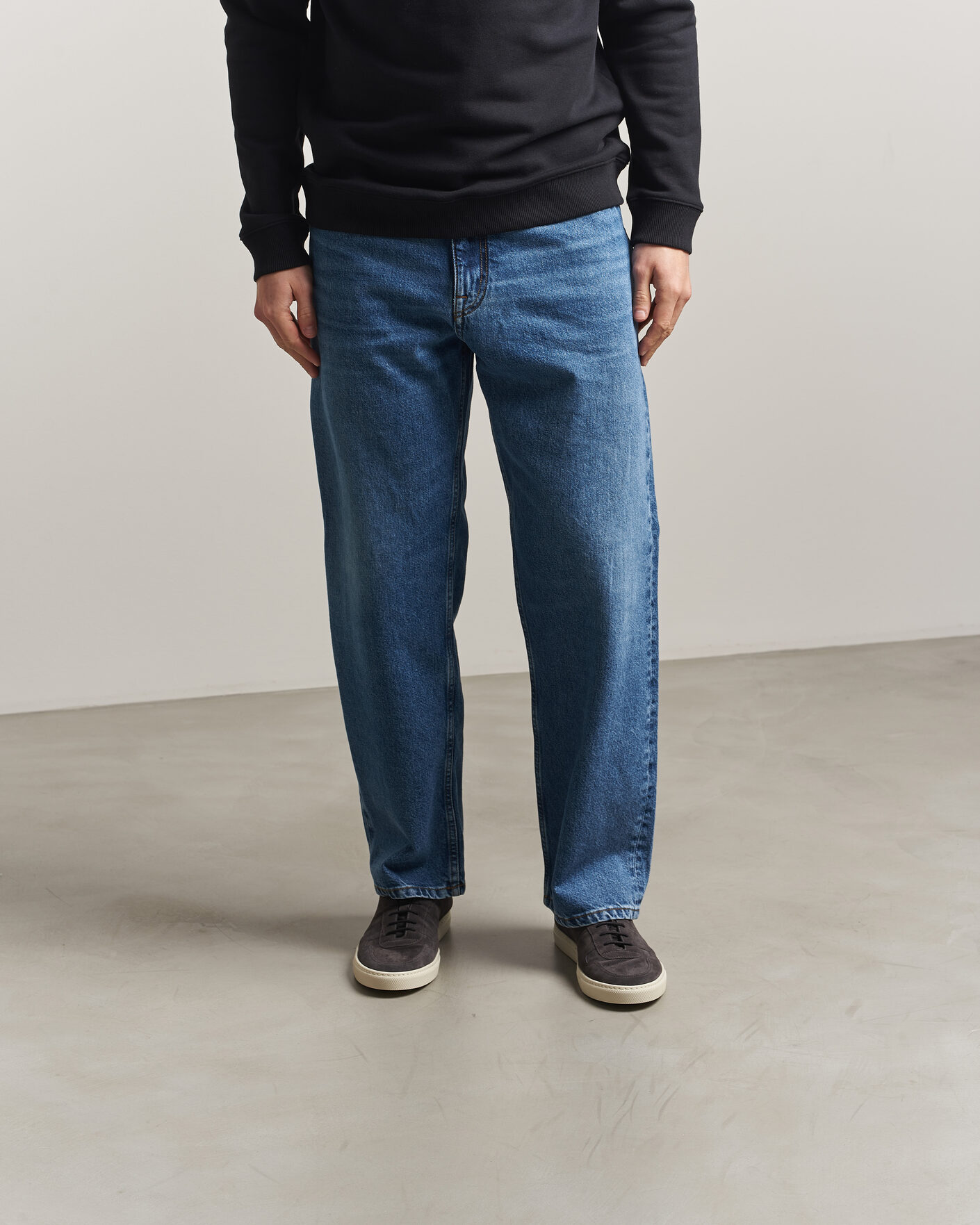 Men | Sneakers | Common Projects | BBall Slim Deconstructed Suede Sneaker Off Black