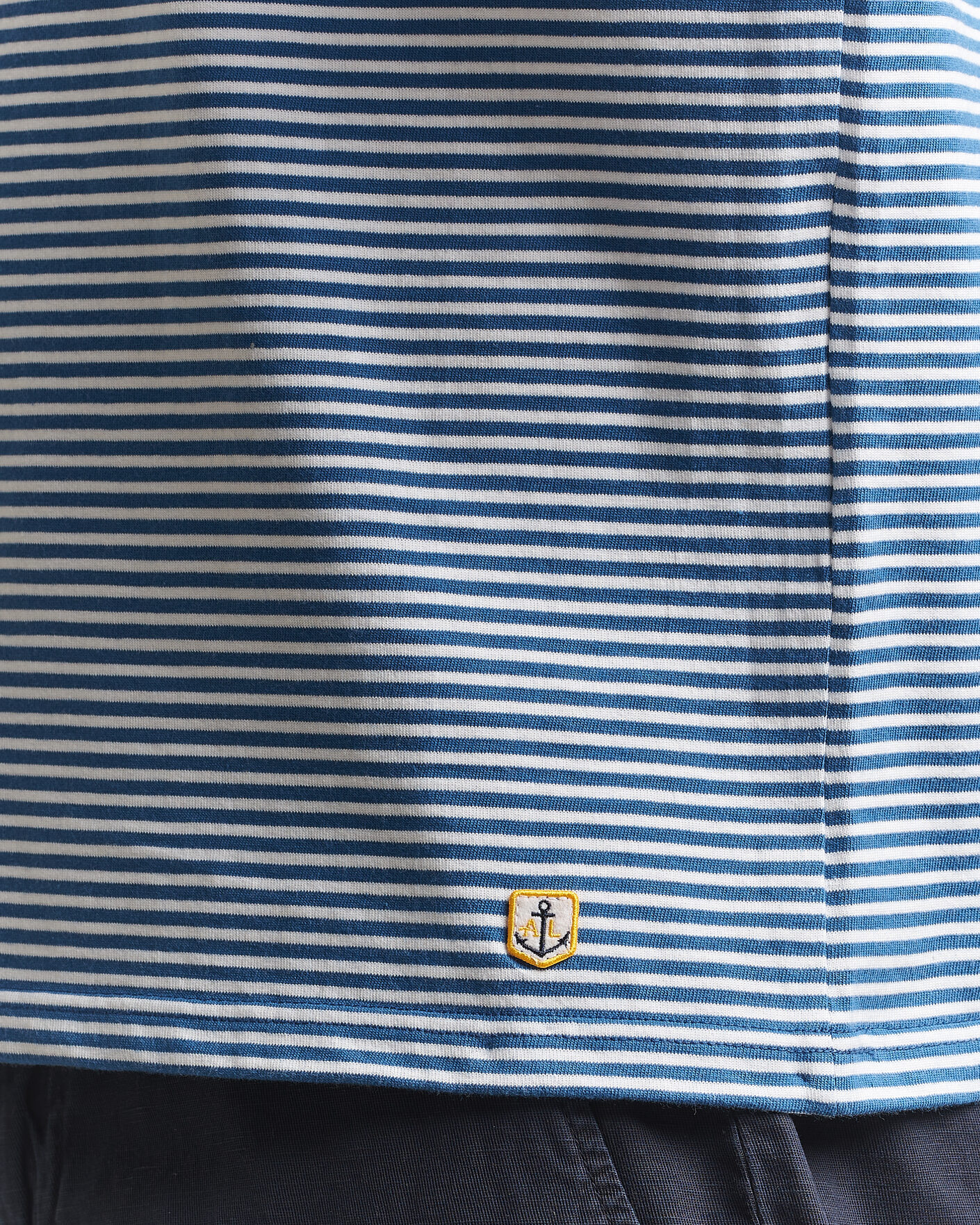 Men | T-Shirts | Armor-lux | Callac Héritage Stripe T-Shirt Dark Blue/Blanc