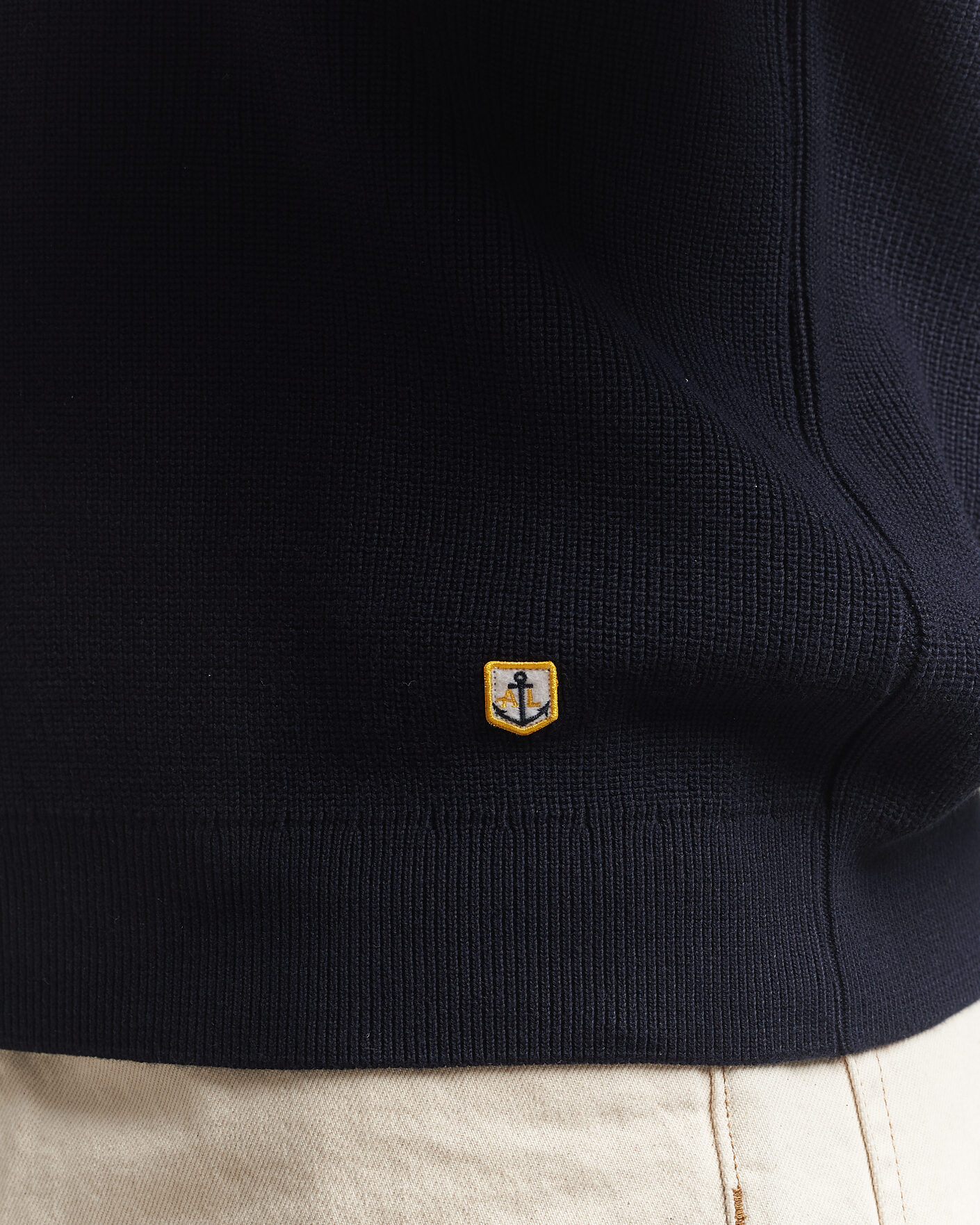 Men | Sweaters & Knitwear | Armor-lux | Heritage Knitted Polo Marine Deep