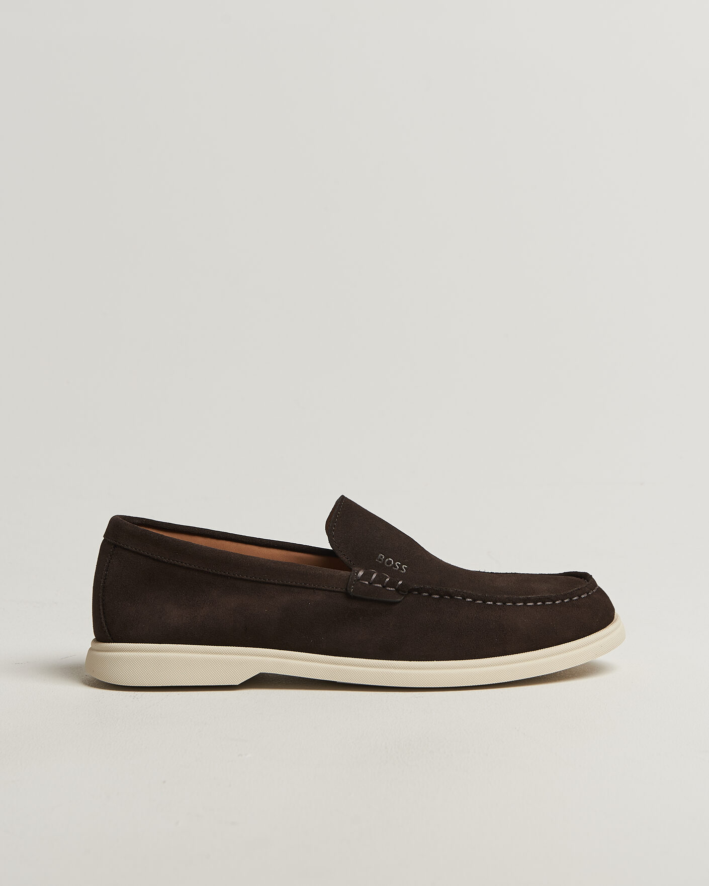 Men | Loafers | BOSS BLACK | Sienne Suede Loafer Dark Brown