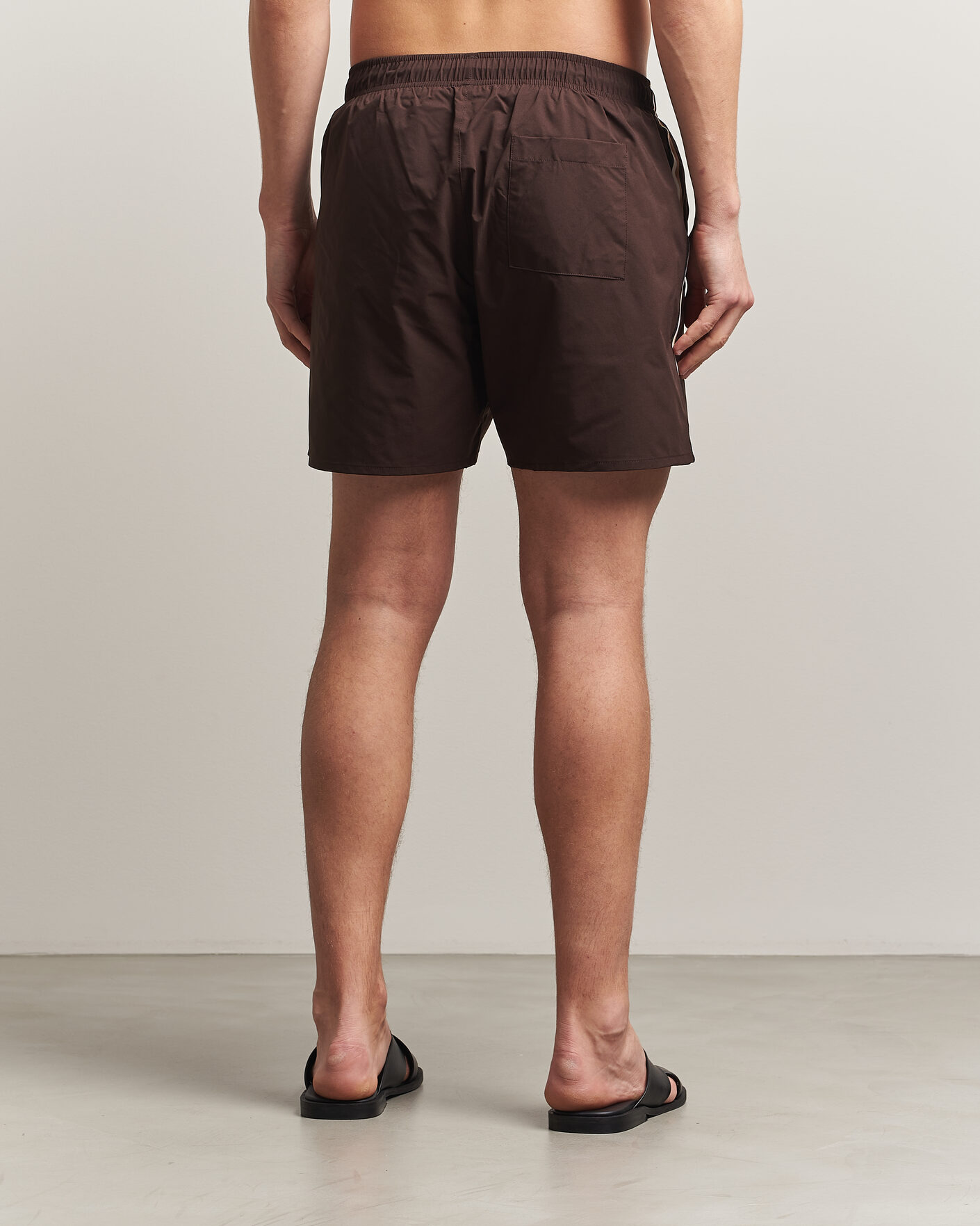Men | Swimwear | BOSS BLACK | Iconic Swimshorts Dark Brown