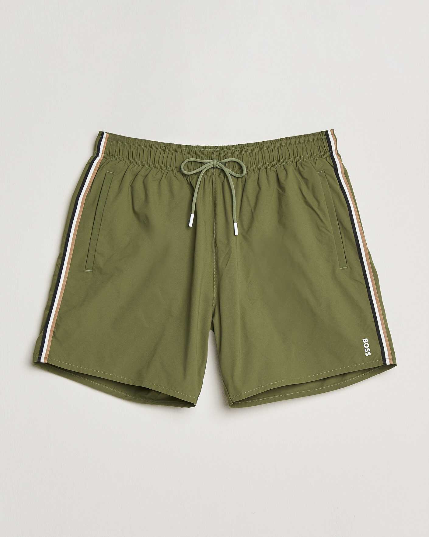 Men | Swimwear | BOSS BLACK | Iconic Swimshorts Open Green
