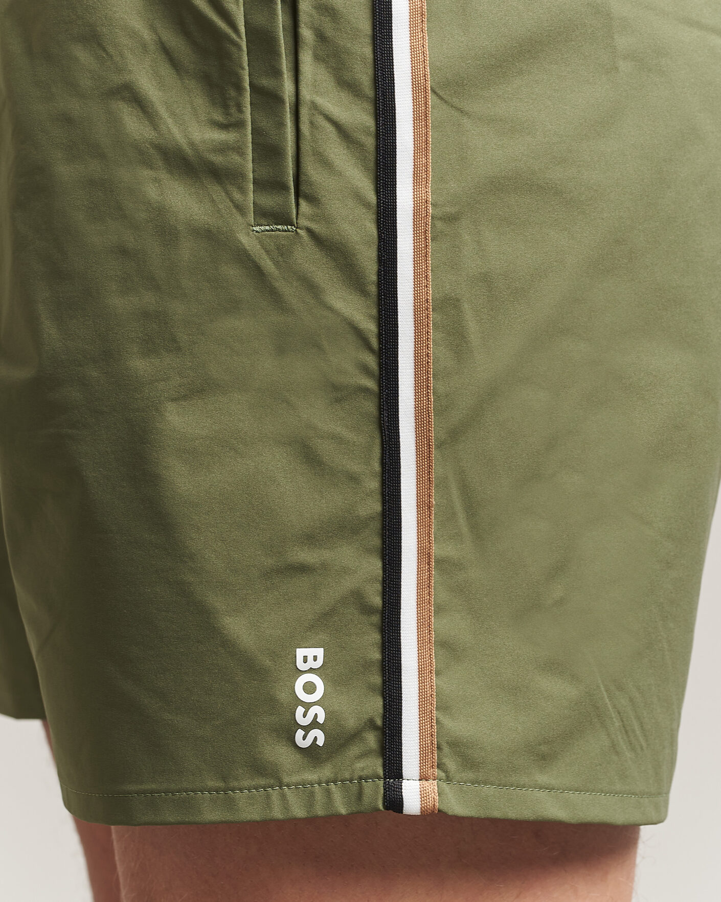 Men | Swimwear | BOSS BLACK | Iconic Swimshorts Open Green