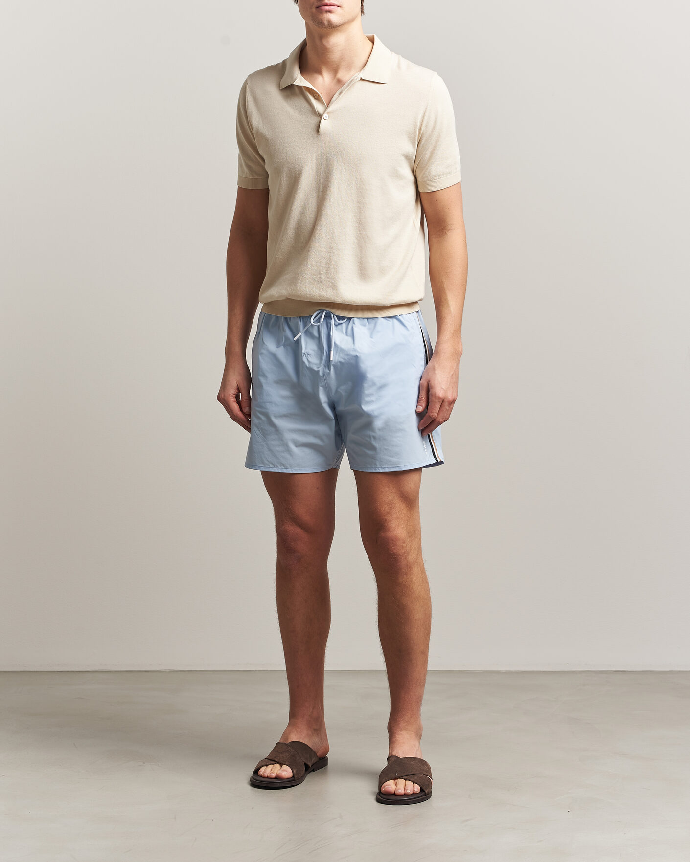 Men | Swimwear | BOSS BLACK | Iconic Swimshorts Light Blue