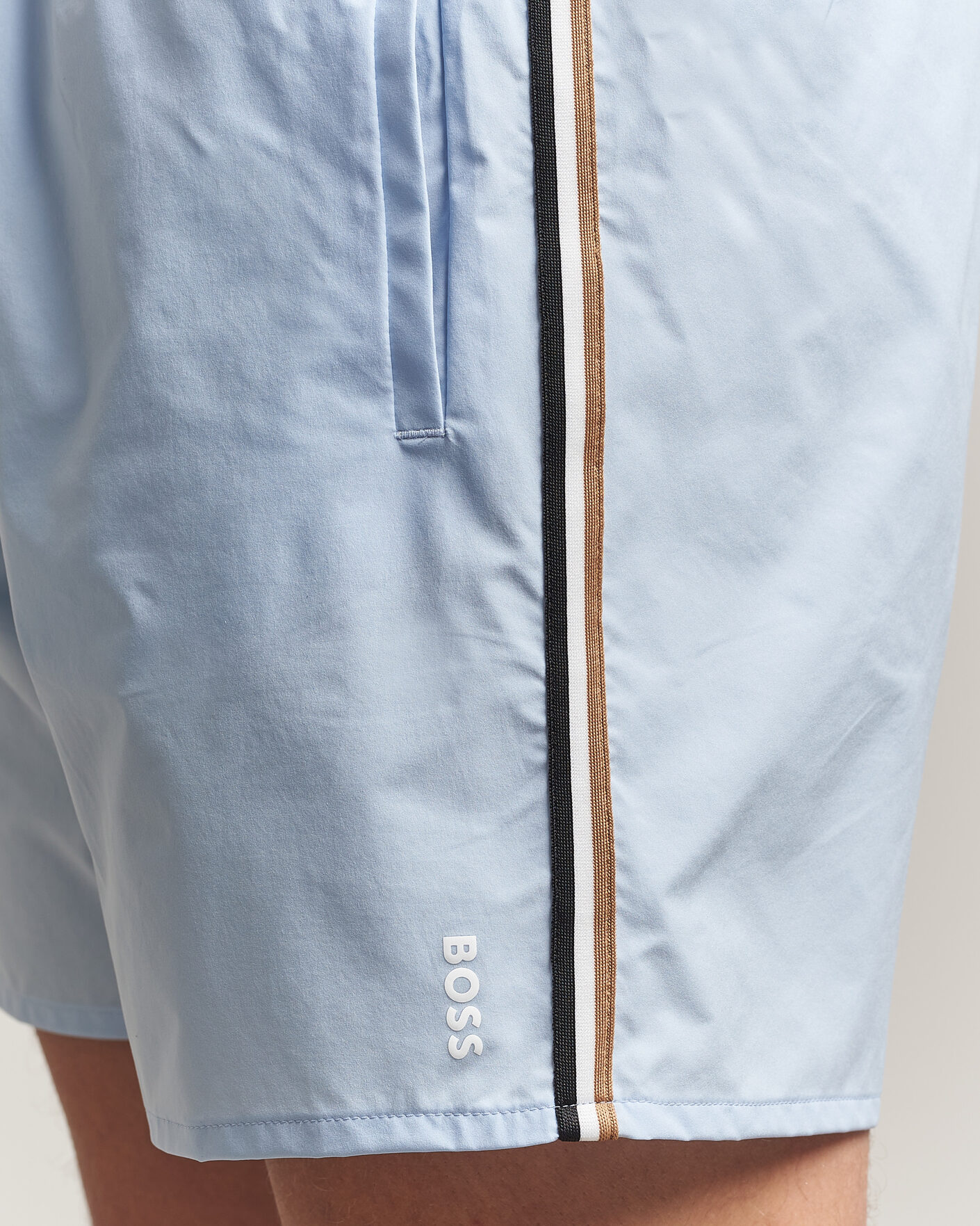 Men | Swimwear | BOSS BLACK | Iconic Swimshorts Light Blue