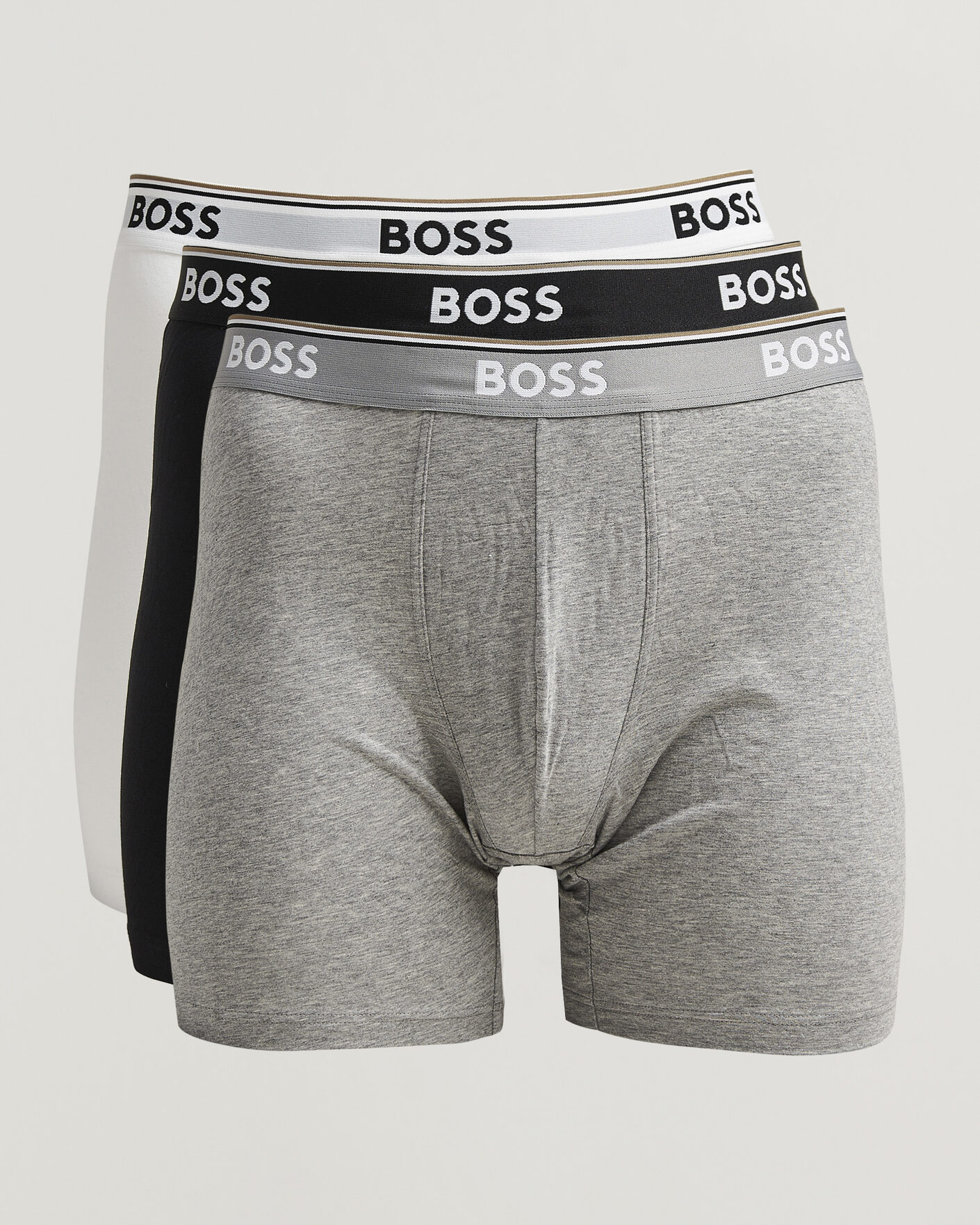Men | Underwear & Socks | BOSS BLACK | 3-Pack Long Leg Boxer Black/Grey/White